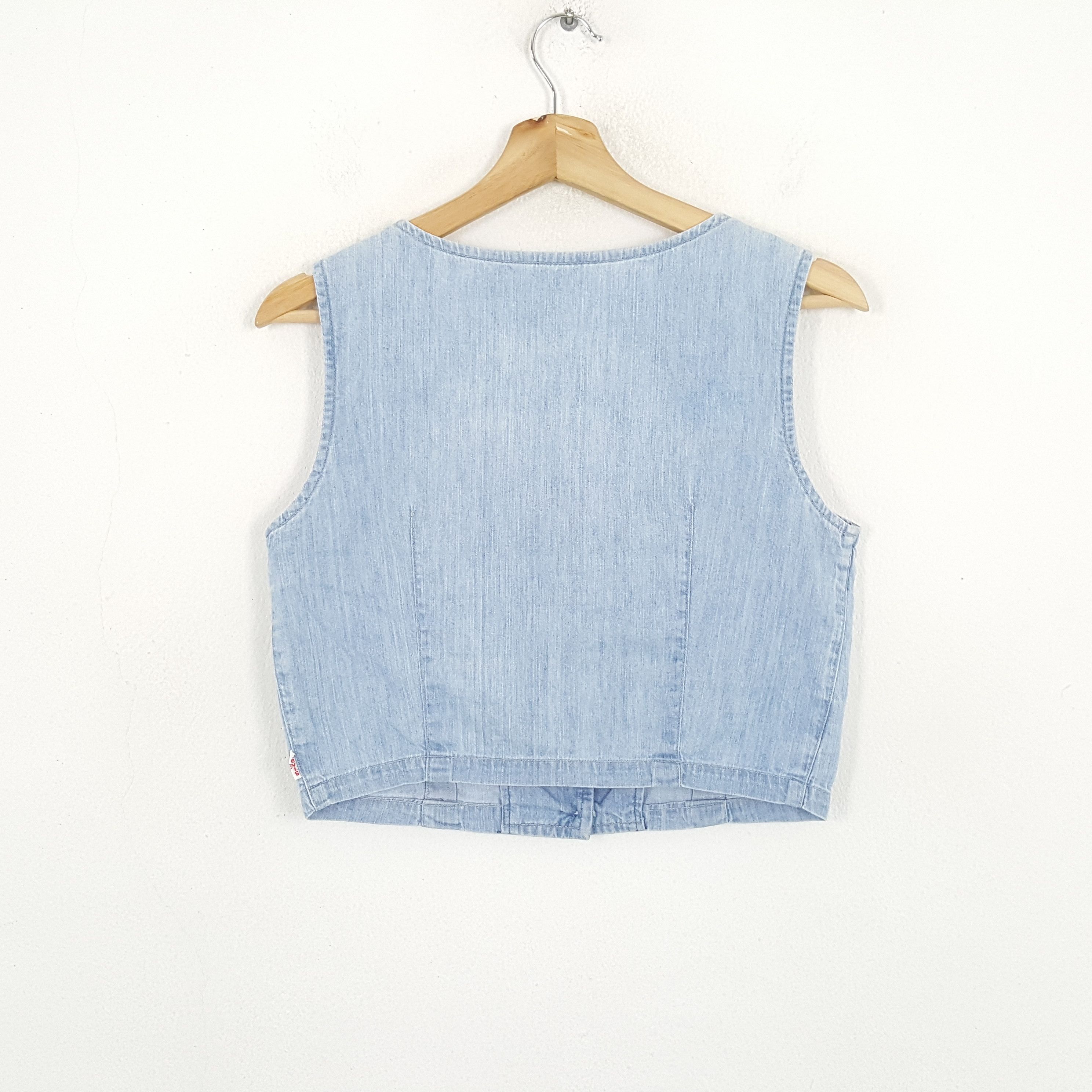 Levi's × Levi's Vintage Clothing × Vintage Vintage LEVI'S American Style Denim Vests C267n36 Size S / US 4 / IT 40 - 3 Thumbnail