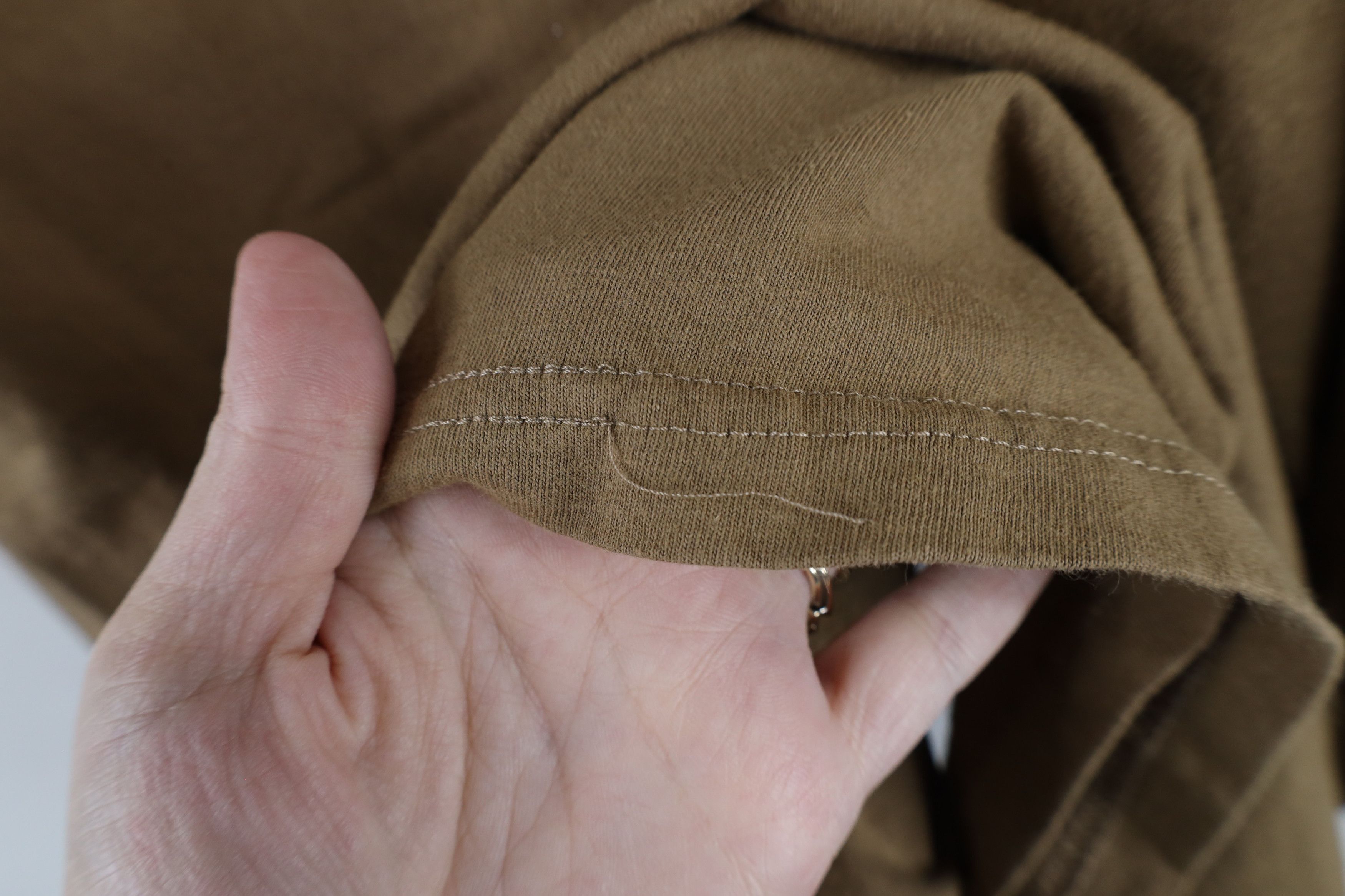Vintage Vintage 90s Streetwear Short Sleeve T-Shirt Brown Cotton USA Size US L / EU 52-54 / 3 - 6 Thumbnail