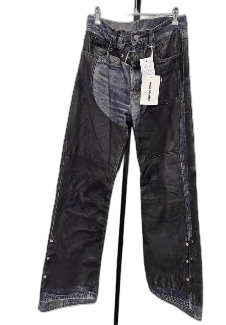 Acne Studios Acne Studios Loose Denim Pants with 3D Print-yf Size US 27 - 1 Thumbnail