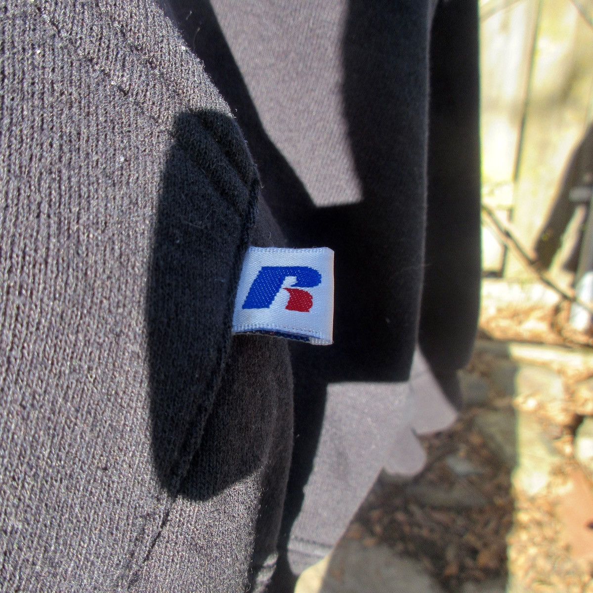 Russell Athletic × Vintage Vintage Russell Athletic Distressed Safety Pin Hoodie Black Size US XL / EU 56 / 4 - 3 Thumbnail