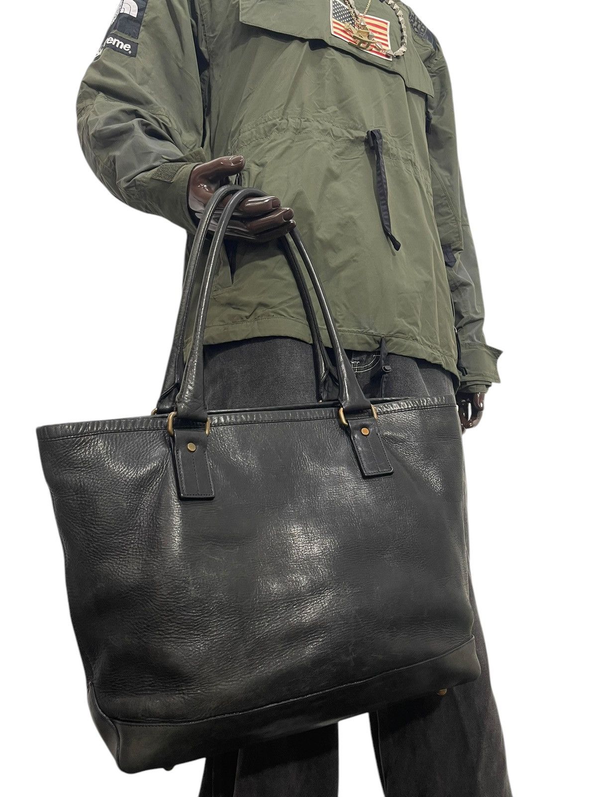 Genuine Leather Full Leather Patina Tsuchiya Kaban Tote Shoulder Bag 2🟩0 Size ONE SIZE - 4 Thumbnail