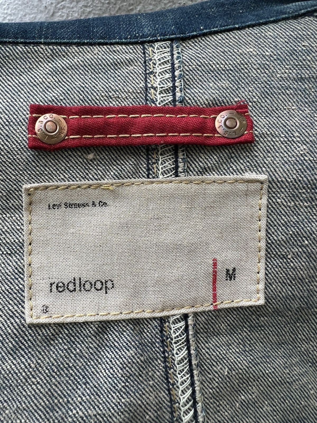 Levi's × Vintage Vintage 2002 Levi’s Redloop Distress Fade Denim Chore Jacket Size US M / EU 48-50 / 2 - 22 Thumbnail