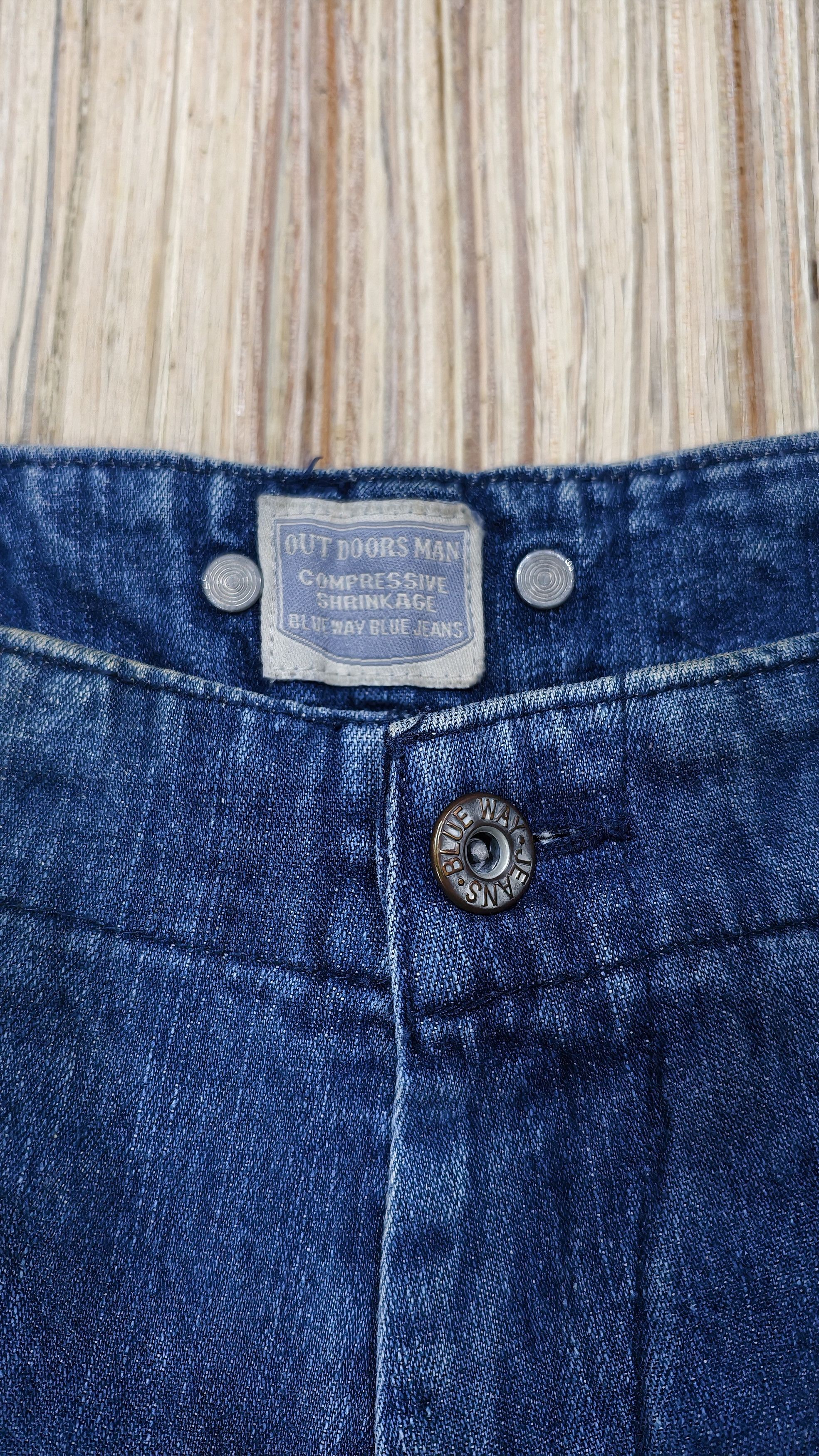 Japanese Brand Vtg blue way trouser denim Size US 31 - 3 Thumbnail