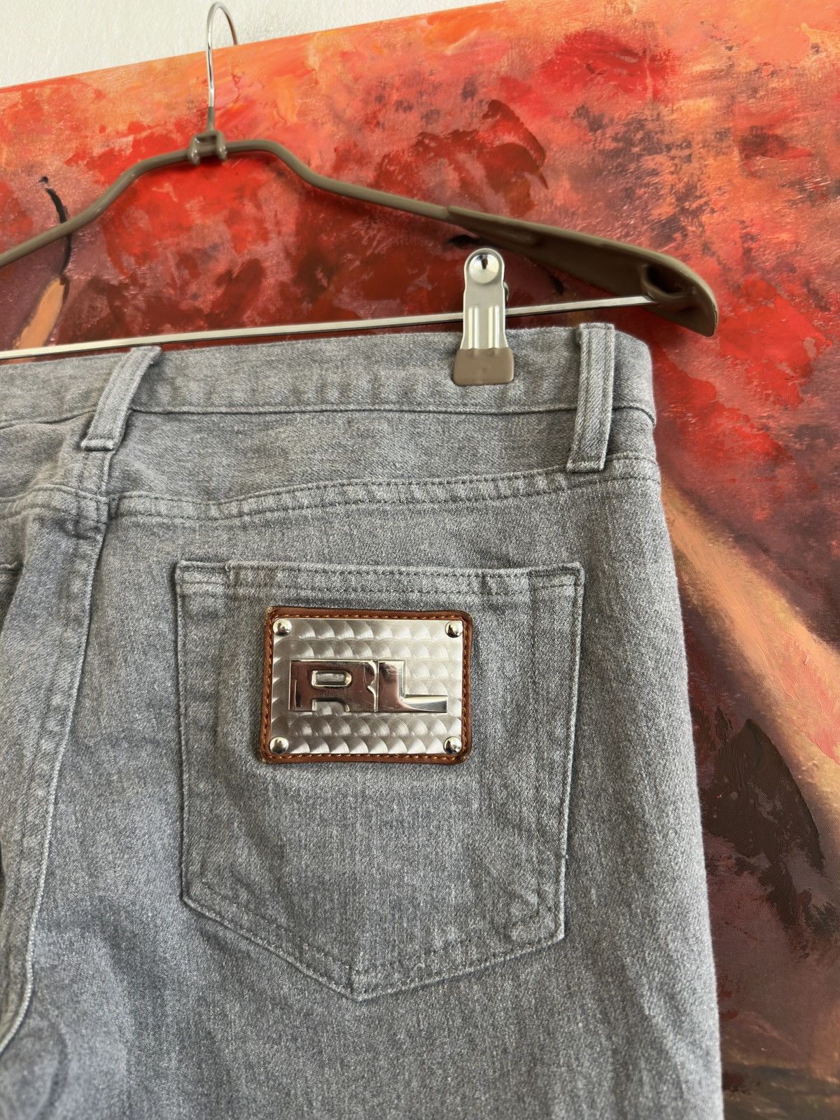 Ralph Lauren Ralph Lauren 888 Gray Denim Jeans Size 29 Size 29" - 3 Thumbnail