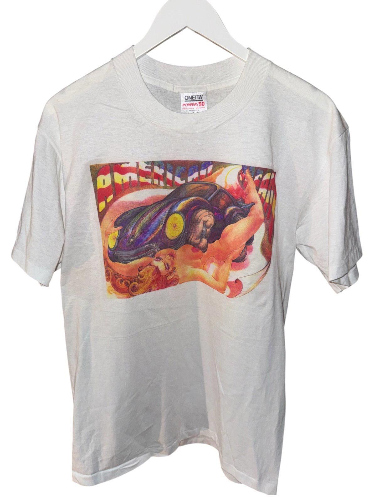 Designer VTG Penthouse Art “ American Dream” Muscle Car Tee Rare Sz L Size US L / EU 52-54 / 3 - 1 Thumbnail