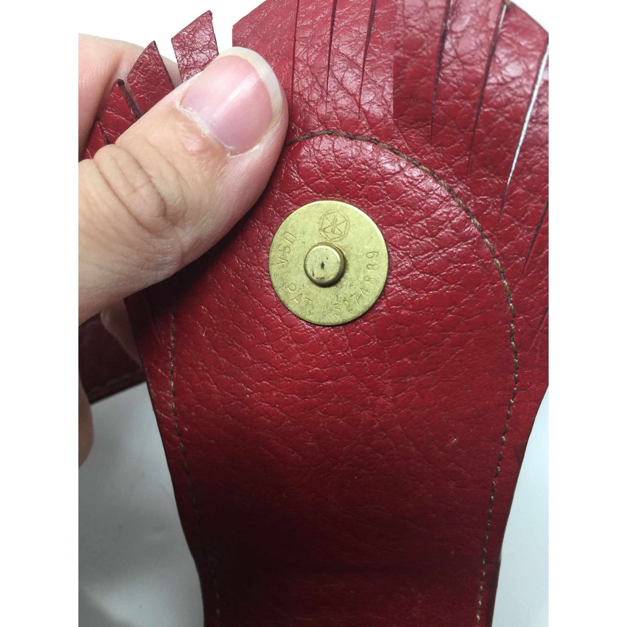 Other Nine & Company Womens Red/Purple Purse with Magnetic Closure Size ONE SIZE - 7 Thumbnail