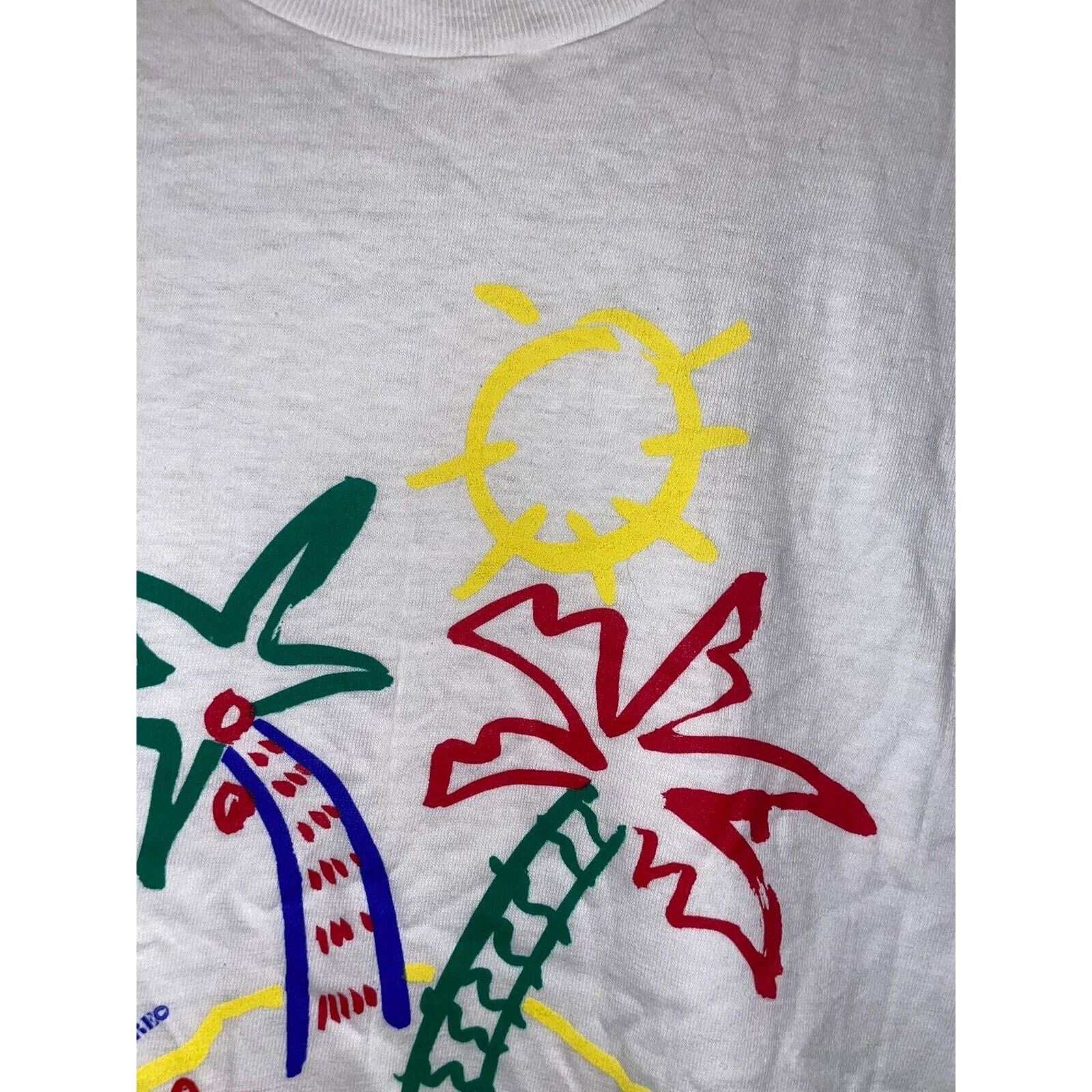 Vintage Vintage Tropical Beach Marooned Sun Valley White L Shirt 80s Size US L / EU 52-54 / 3 - 5 Thumbnail