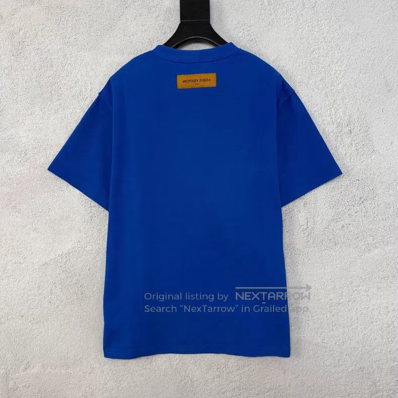 Louis Vuitton Louis Vuitton FW22 Solid Logo Round Neck Short Sleeve Size US L / EU 52-54 / 3 - 2 Thumbnail