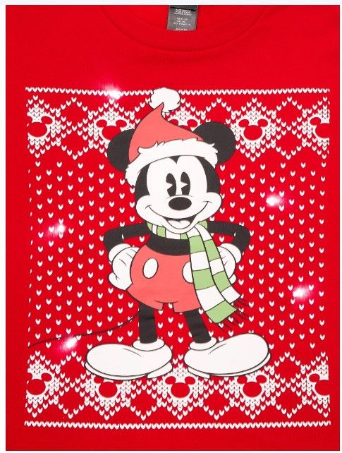 Disney Disney M Mouse Christmas Unisex Sweatshirt w Lights- 3XL NWT Size 3XL / US 20-22 - 9 Thumbnail