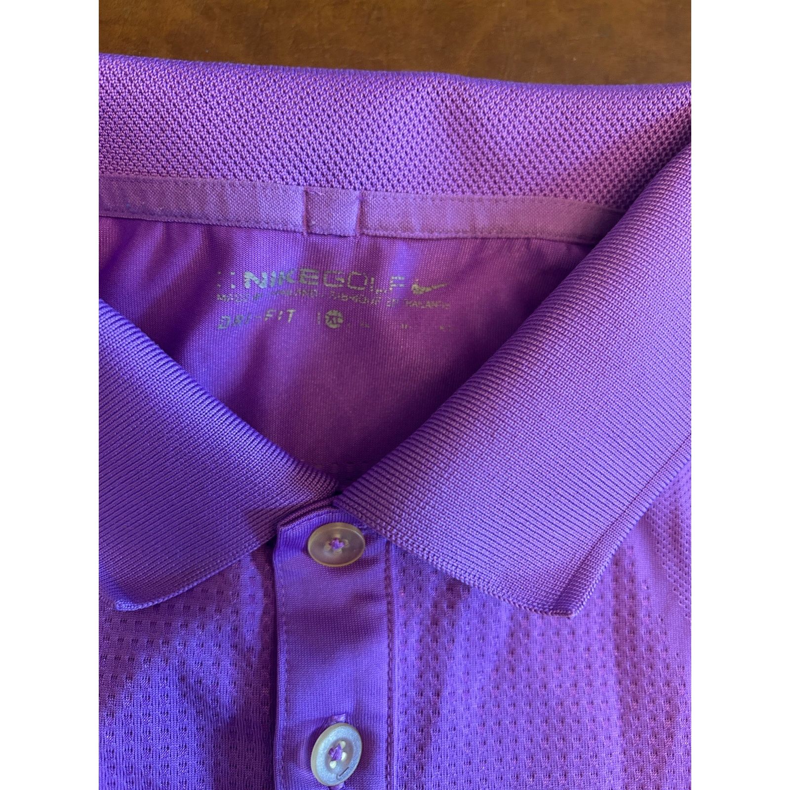 Nike Nike Golf Dri-Fit Purple Polo Men's XL Size US XL / EU 56 / 4 - 4 Thumbnail