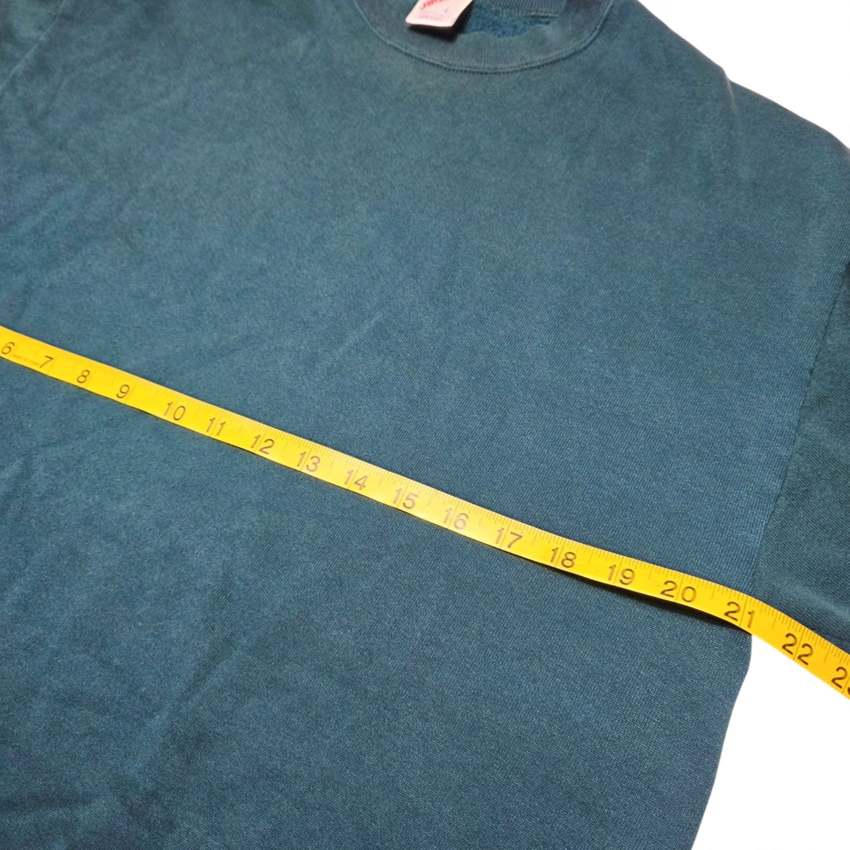 Jerzees VINTAGE Jerzees Sweatshirt Crewneck Long Sleeve Teal Green Men's L USA Size US L / EU 52-54 / 3 - 4 Thumbnail