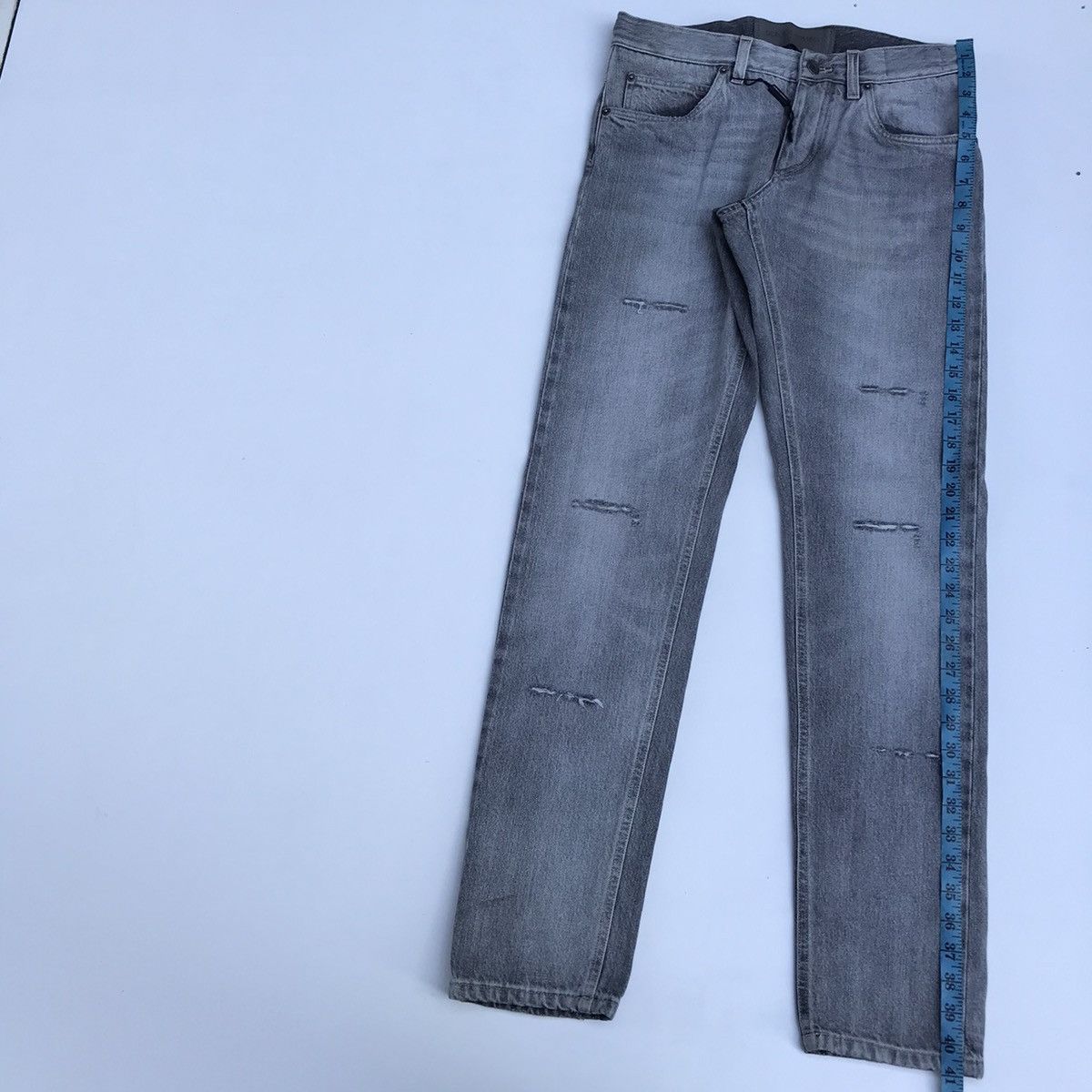 Dolce & Gabbana Dolce & Gabbana Denim Selvedge Distressed D&G Luxury Brand Size US 30 / EU 46 - 14 Thumbnail
