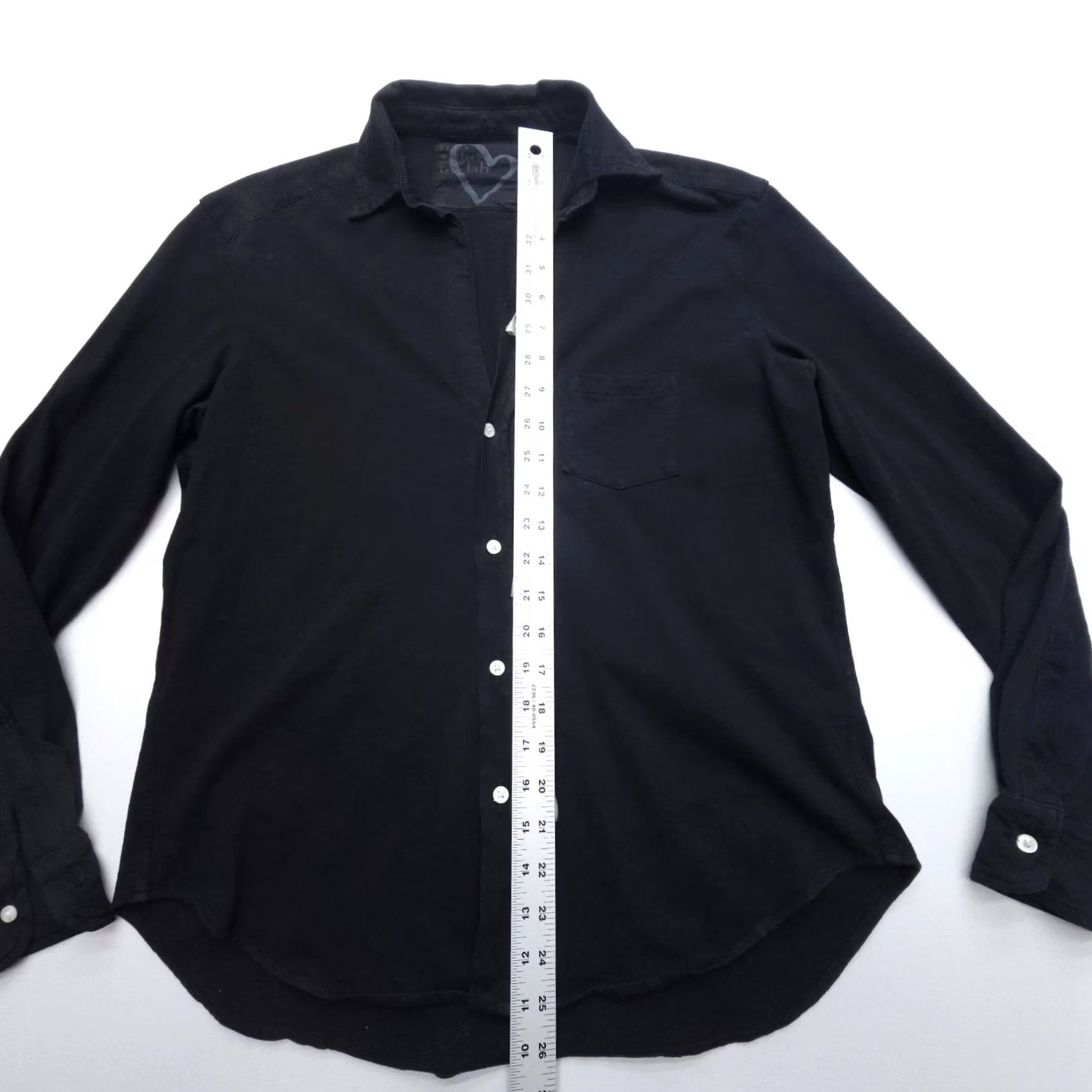 Frank & Eileen Frank & Eileen Shirt Womens XS Black Tee Lab Cotton Neck Minimalist Luxury Size XS / US 0-2 / IT 36-38 - 6 Thumbnail