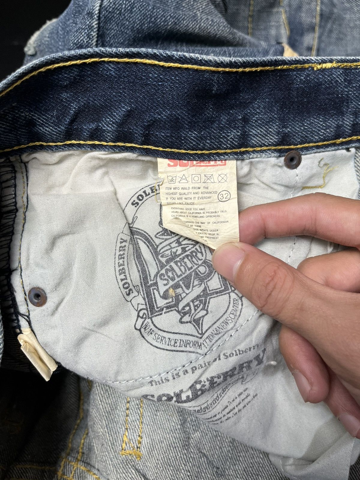 If Six Was Nine × Japanese Brand × Le Grande Bleu (L.G.B.) Japanese Solberry Double Wist Gimmick Zipper Size US 31 - 12 Thumbnail