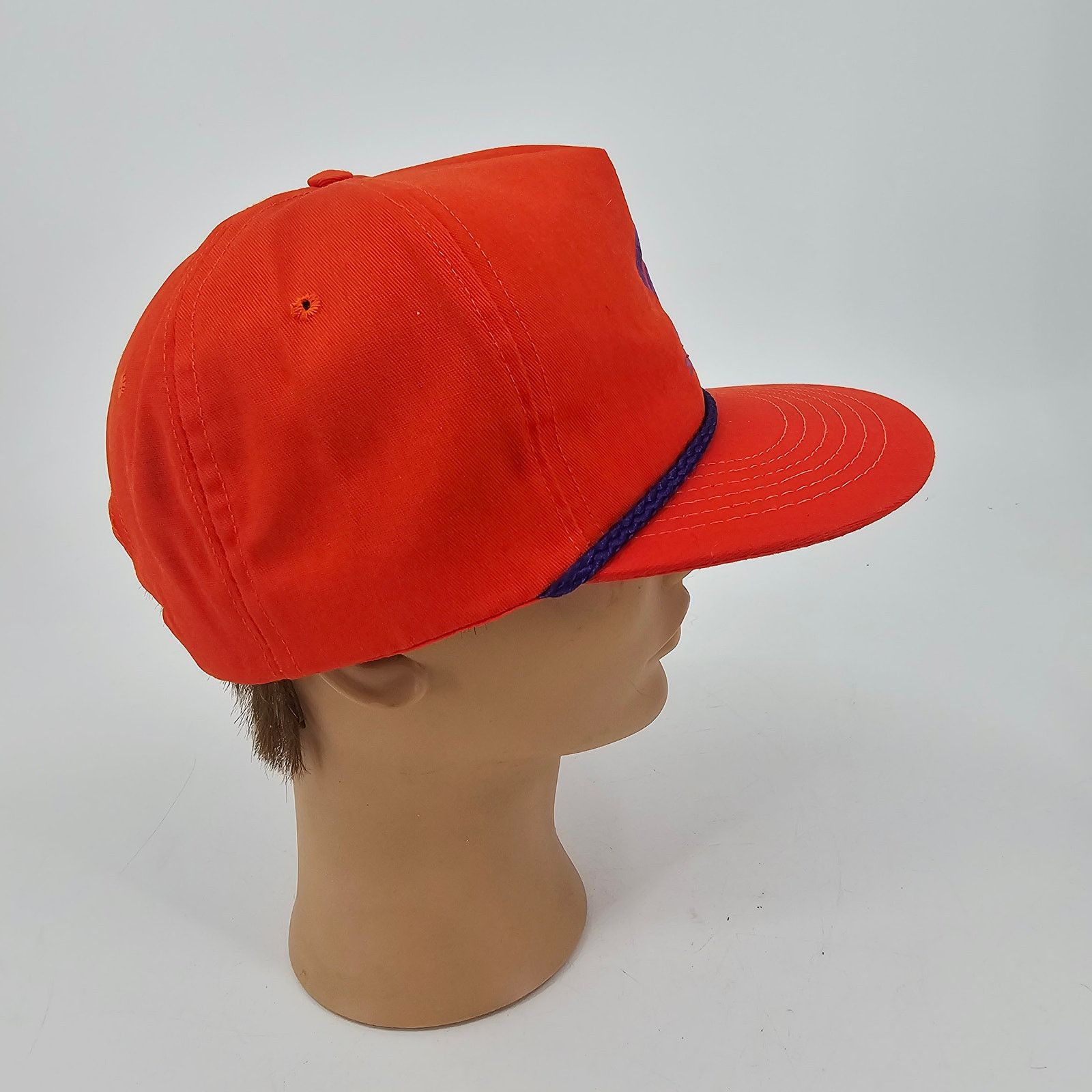 Vintage Vintage Sonoco Snapback Hat Trucker USA Orange Purple Rope Size ONE SIZE - 5 Thumbnail
