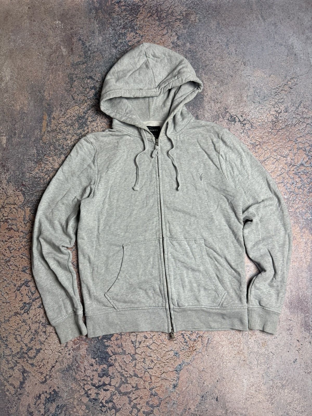 Allsaints Vintage Allsaints Full Zip Hoodie Jumper Pullover Size US M / EU 48-50 / 2 - 1 Thumbnail