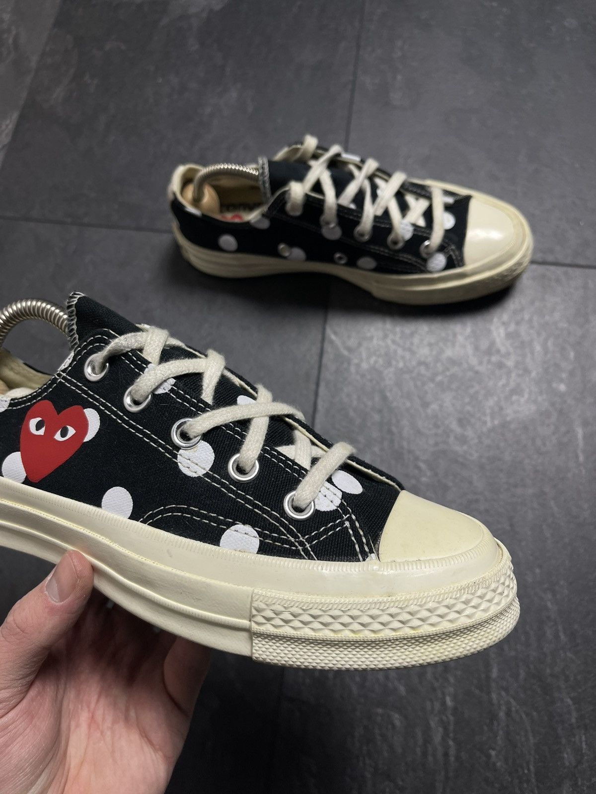 Comme des Garcons × Converse × Vintage Comme des Garçons x Chuck Taylor All Star 70 Low Polka Dot Size US 6 / IT 36 - 3 Thumbnail