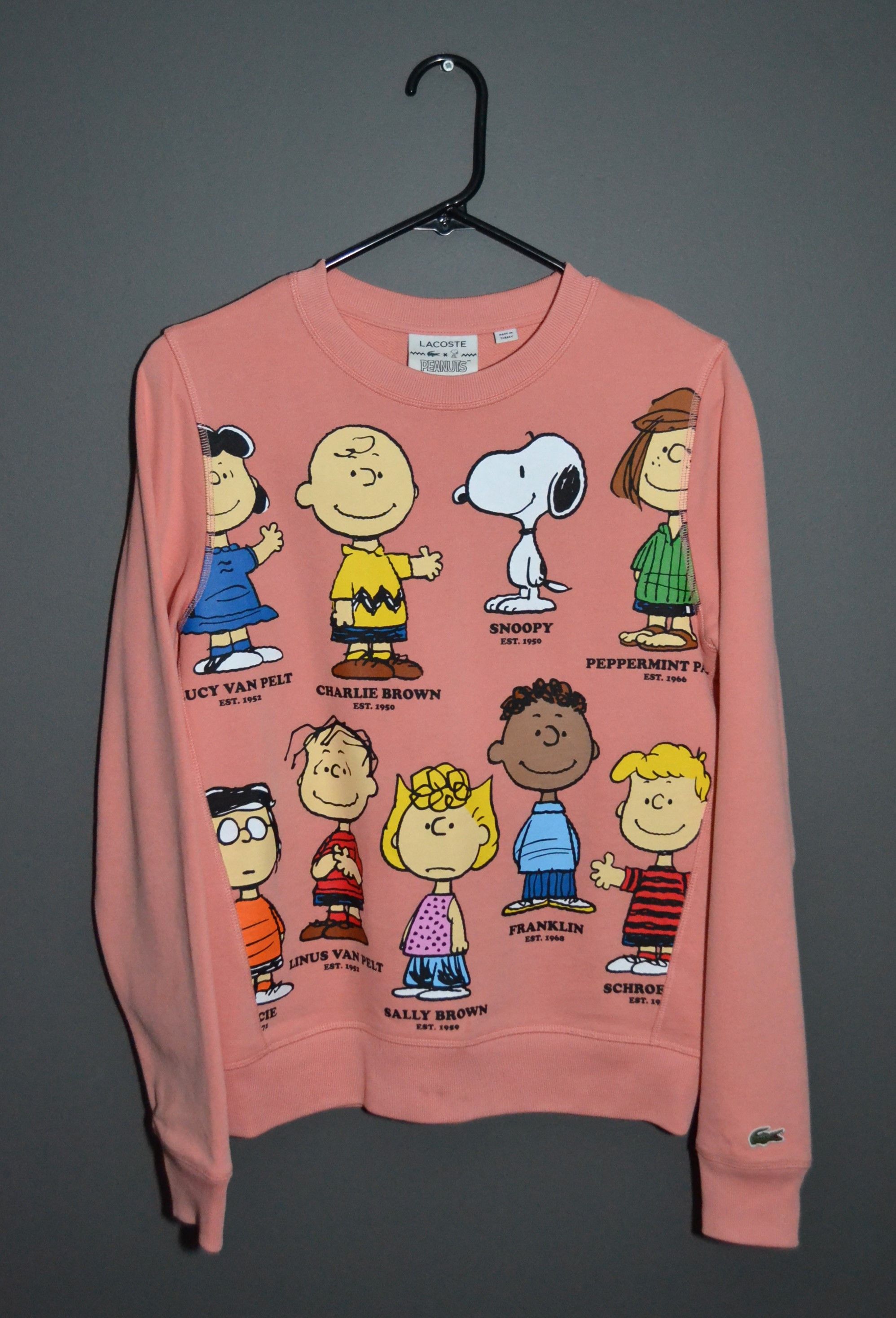 Lacoste × Peanuts Lacoste x Peanuts Collaboration Pink Sweatshirt Jumper 32 Size XXS / US 00 / IT 34 - 1 Thumbnail