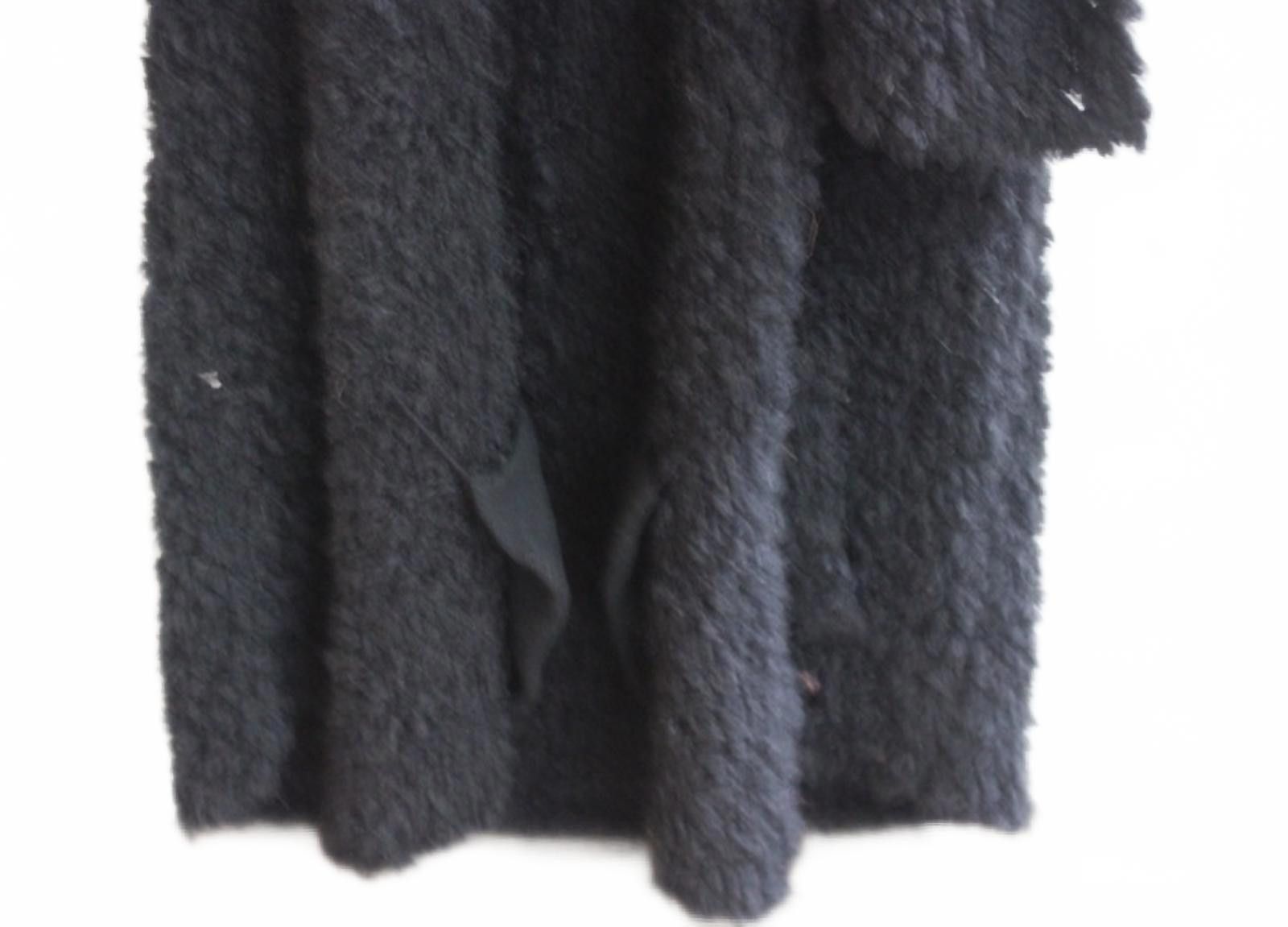 Other New Directions Black Faux Shearling Open Front Coat Vest Med Size M / US 6-8 / IT 42-44 - 4 Thumbnail