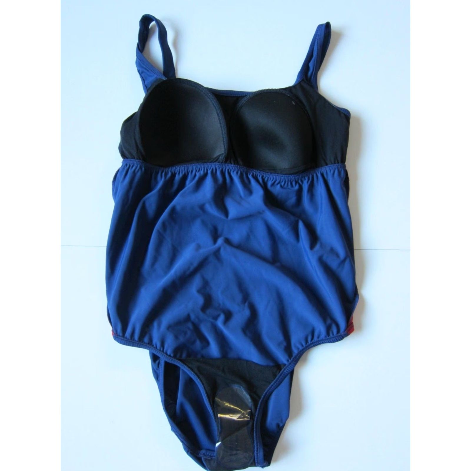 Vintage Prego Blue Red Padded Pregnancy One Piece Swimsuit Women's Size Medium Size ONE SIZE - 5 Thumbnail