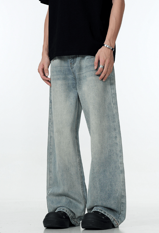 Japanese Brand × Jean American vintage blue distressed washed jeans Size US 32 / EU 48 - 4 Thumbnail