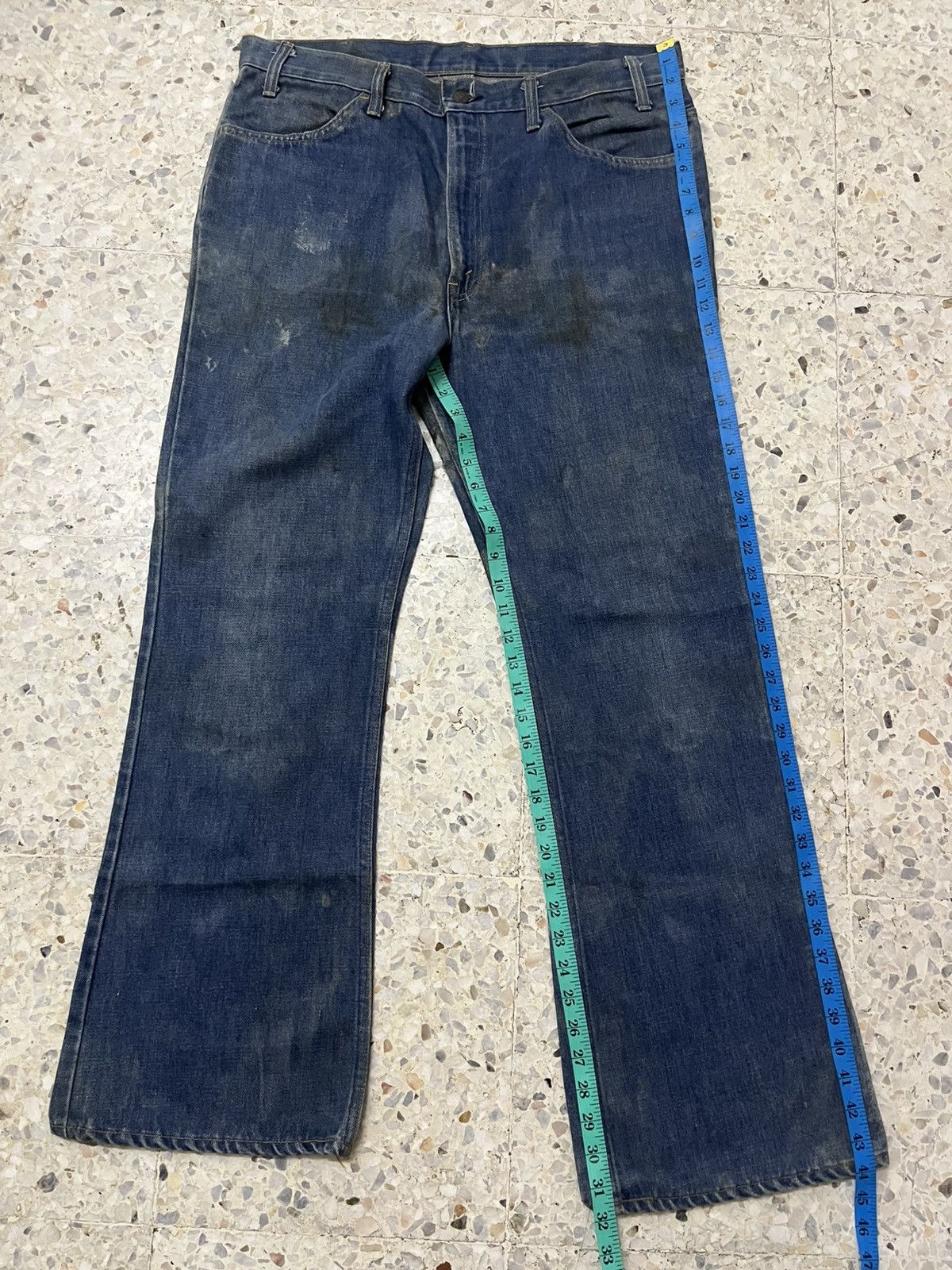 Levi's True crazy vintage rare 70s levis oren tag 646 bell bottom Size US 37 - 19 Thumbnail