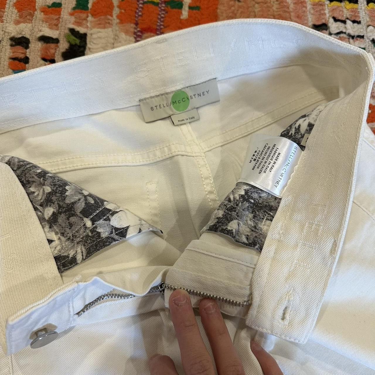Stella McCartney Vintage Stella McCartney white flare jeans Size 26" / US 2 / IT 38 - 4 Thumbnail