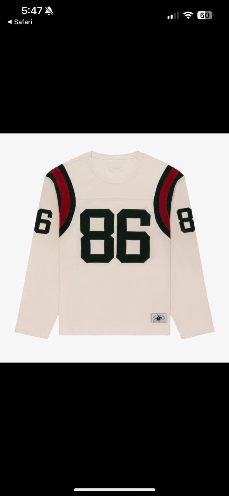 Aime Leon Dore Ribbed football jersey Size US L / EU 52-54 / 3 - 1 Thumbnail