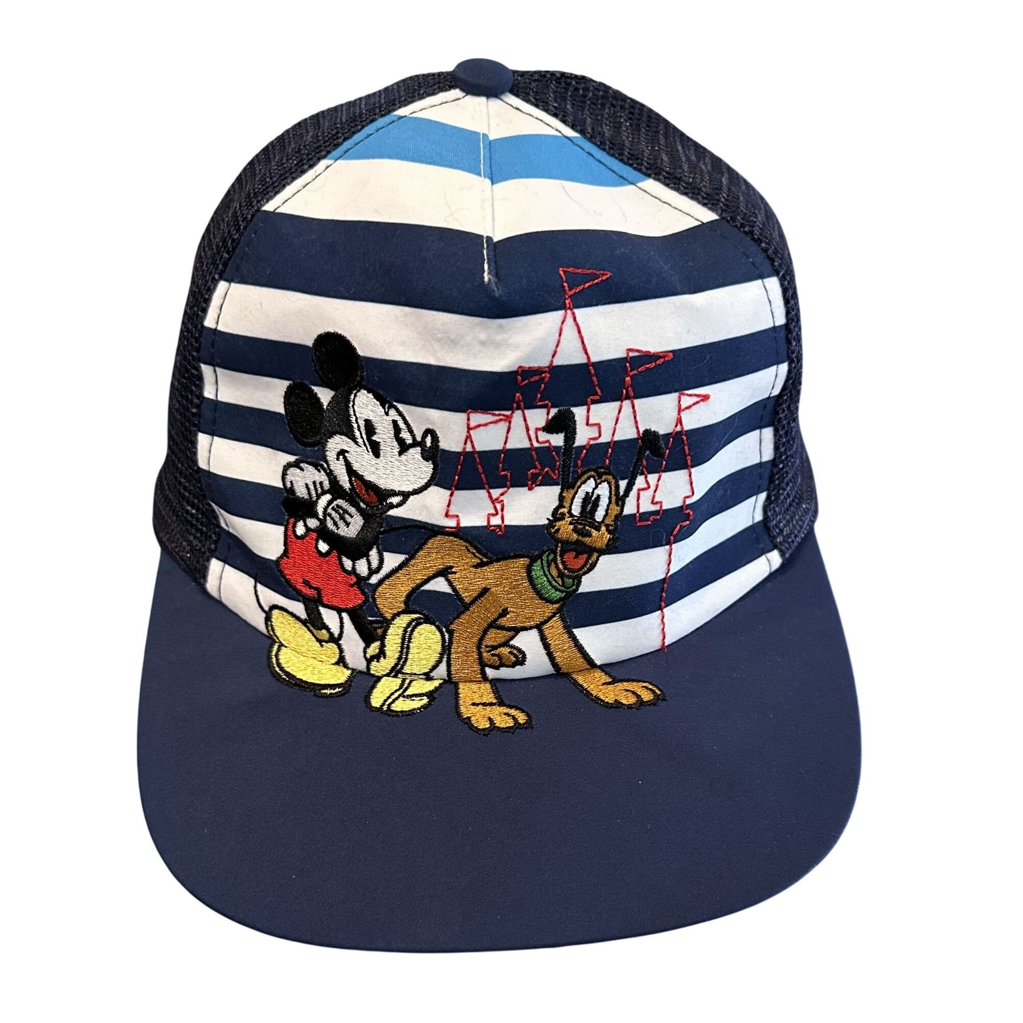 Disney Walt Disney Embroidered Mickey Pluto Trucker Hat Snap Back C Size ONE SIZE - 1 Thumbnail