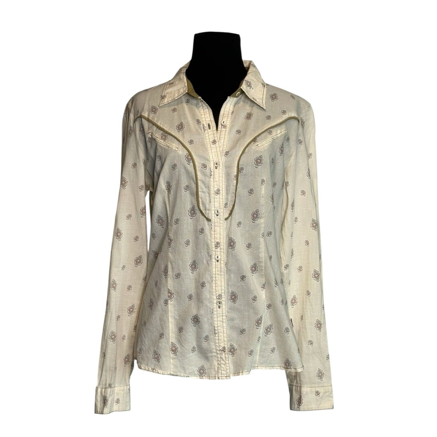 Levi's Levis long sleeves western button shirt size Medium Size S / US 4 / IT 40 - 1 Thumbnail