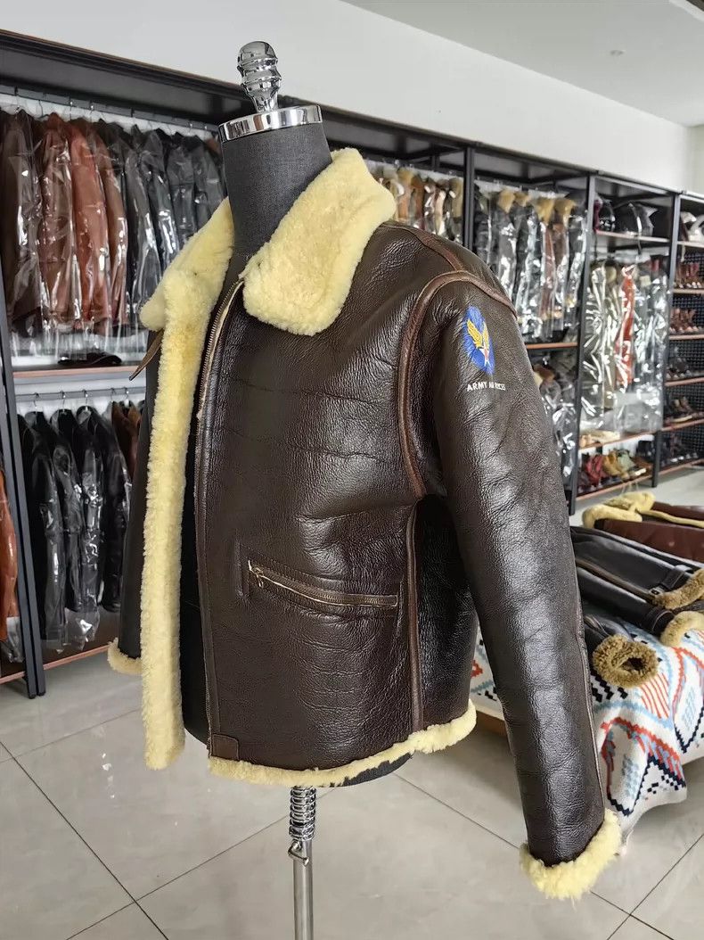 The Real McCoy's The Real McCoys s D1 Pilot Jacket Fur Lined Leather Jacket Size US M / EU 48-50 / 2 - 2 Thumbnail