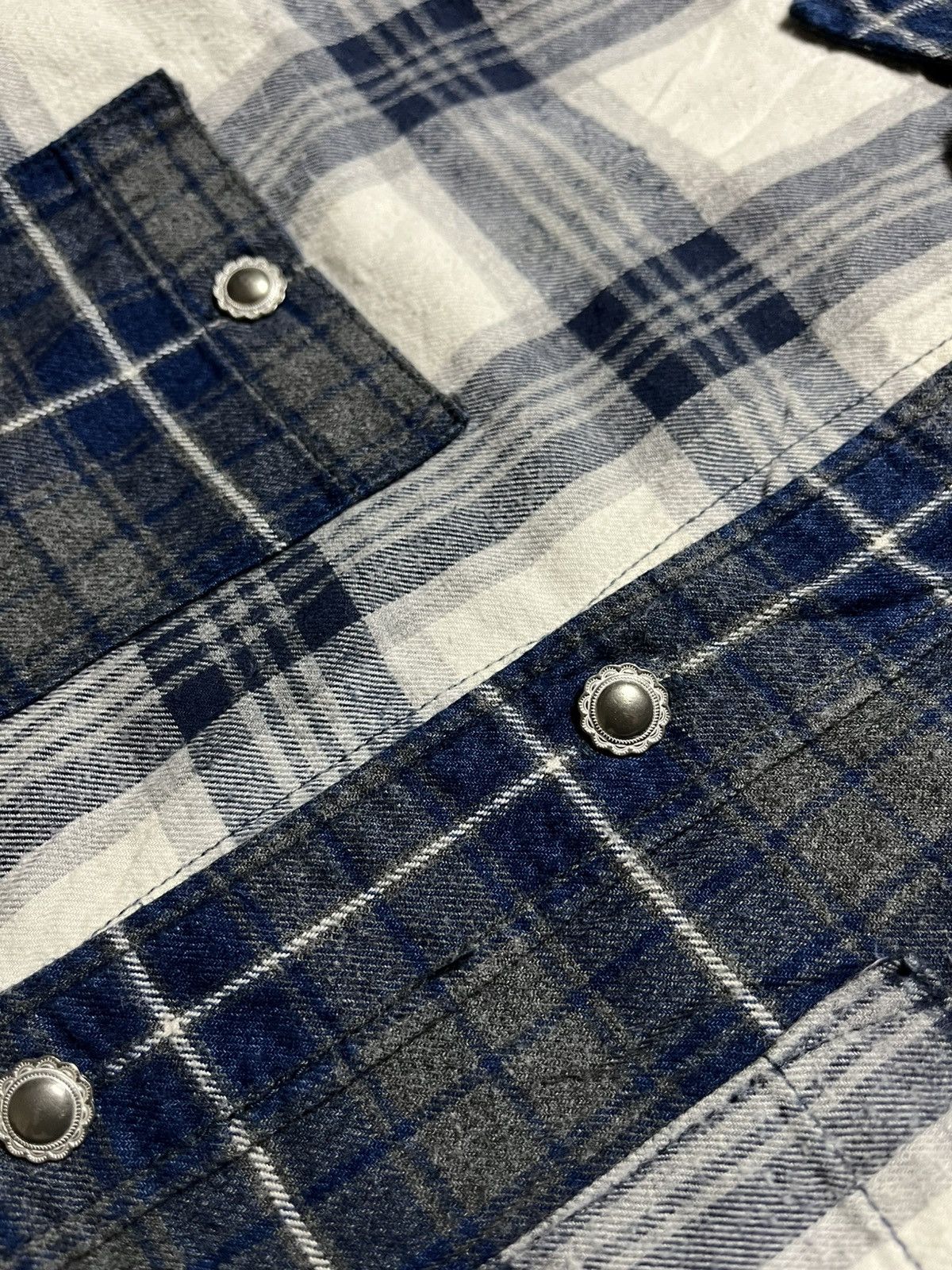 FDMTL FDMTL AW16 INDIGO CHECK SHIRT Size US M / EU 48-50 / 2 - 7 Thumbnail