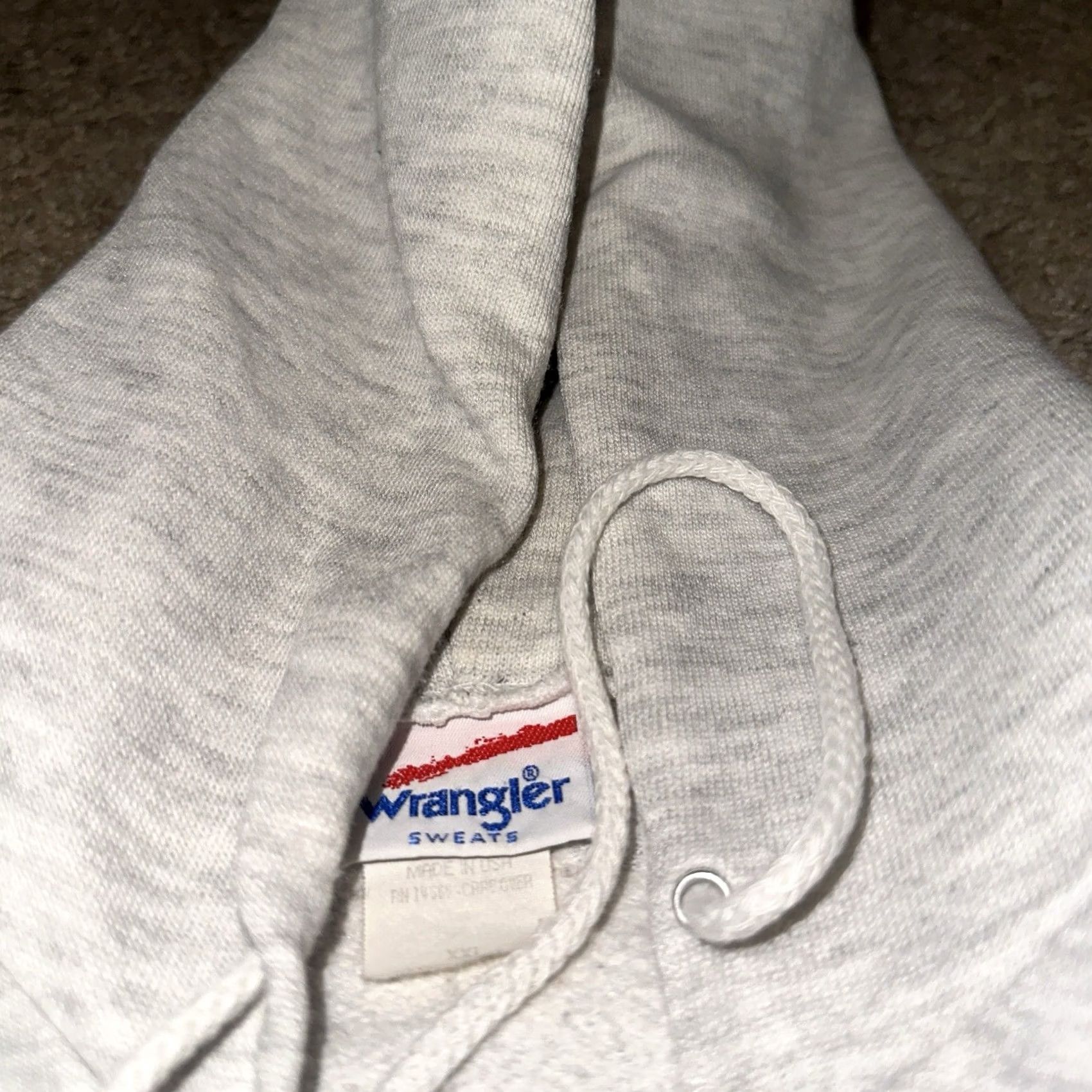 Wrangler VINTAGE Wrangler Hoodie Mens 2XL Gray Full Zip Logo Zipper 80s 90s Retro Grunge Street Style Full Zip Pockets Size US XXL / EU 58 / 5 - 4 Thumbnail