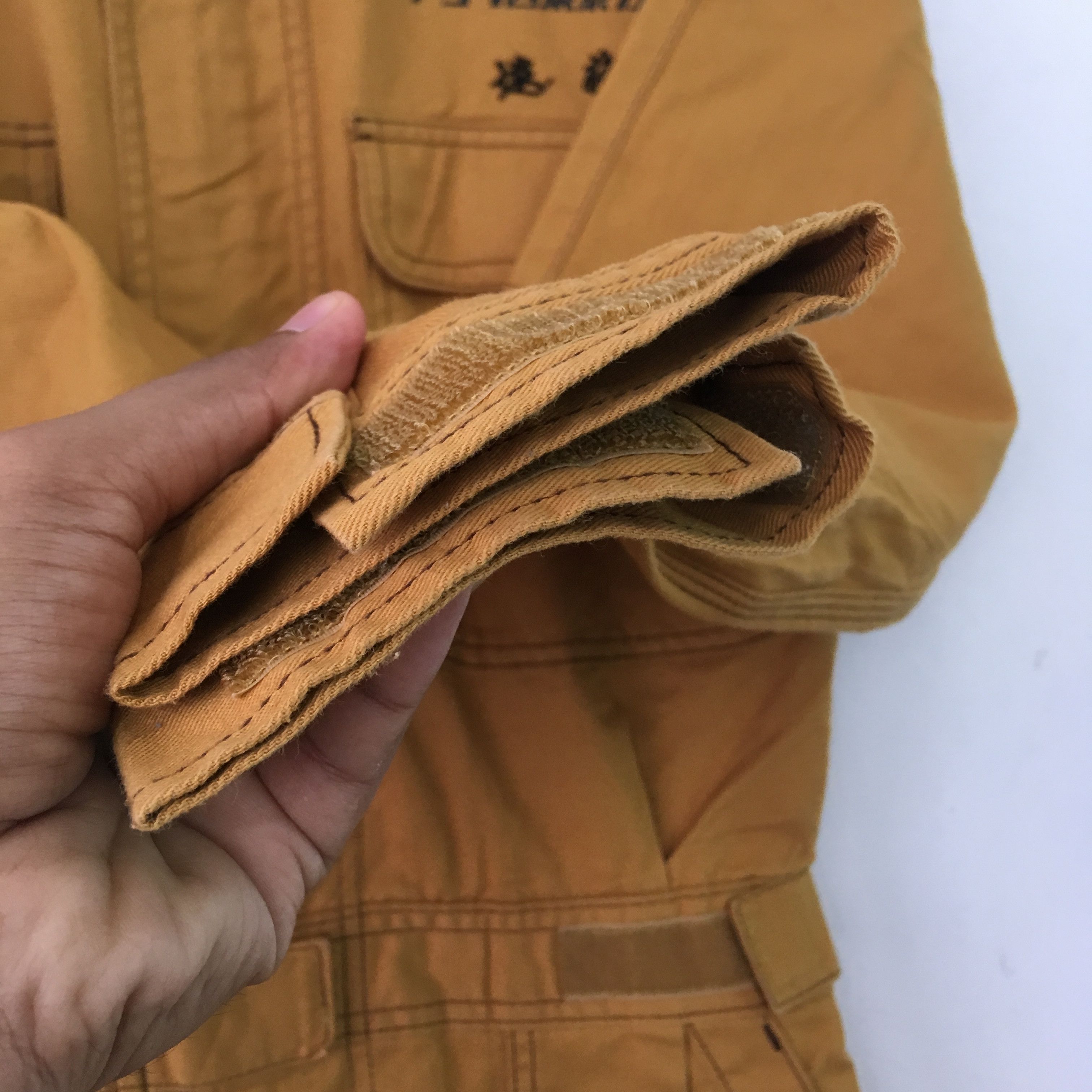 Japanese Brand Vintage 90s Toyota Tecno Japan Mustard Brown Coverall Racing Size US M / EU 48-50 / 2 - 6 Thumbnail