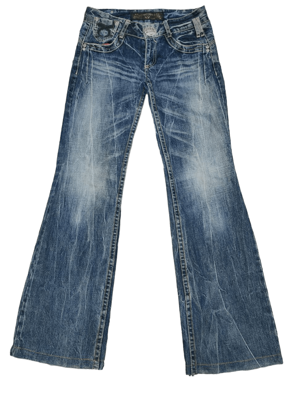 Japanese Brand 💥LAST CALL💥 Red Pepper Flare Denim Size 31" - 4 Thumbnail