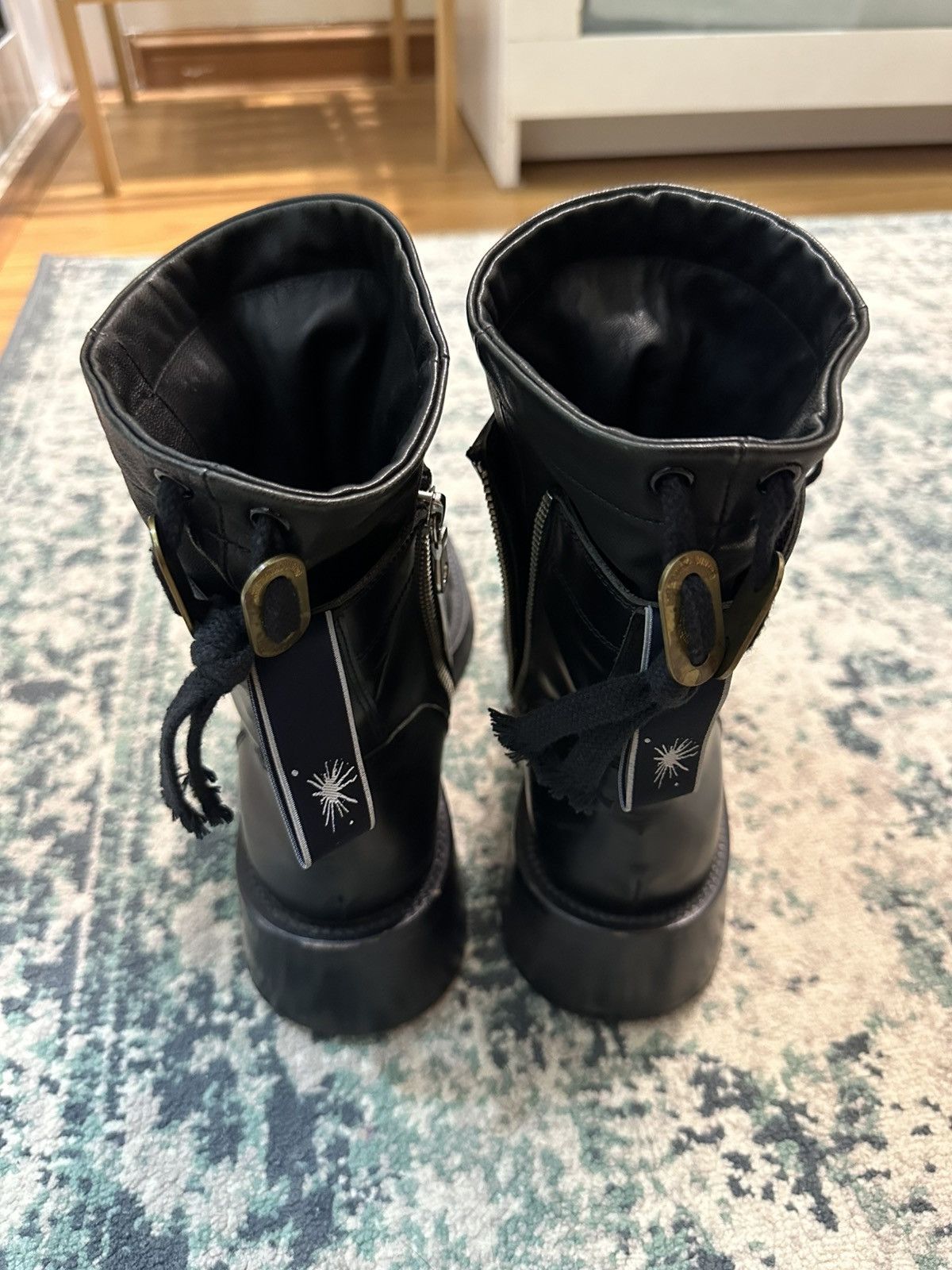 Maison MIHARA YASUHIRO Miharayasuhiro Double Layer Leather Combat Boots Size US 6 / EU 39 - 23 Thumbnail