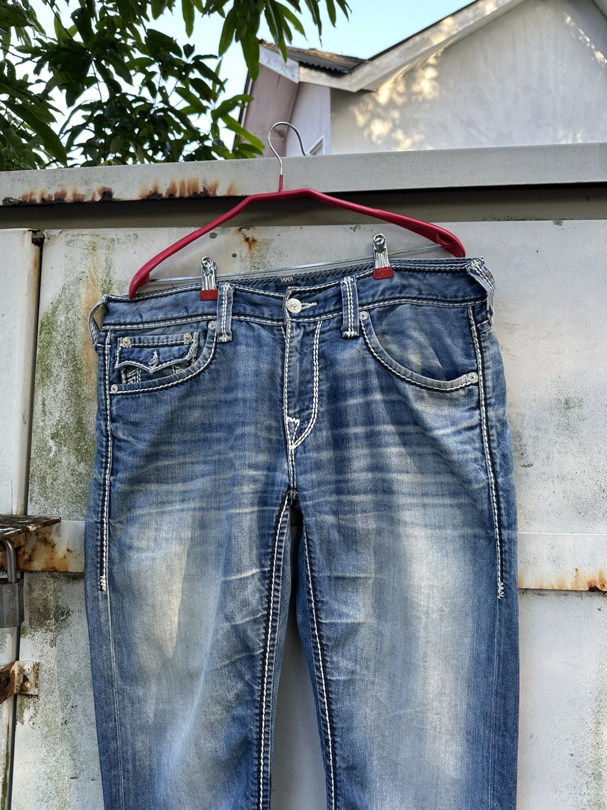 True Religion 👹Vintage True Religion Baggy Straight Cut Jeans Size US 34 / EU 50 - 5 Thumbnail