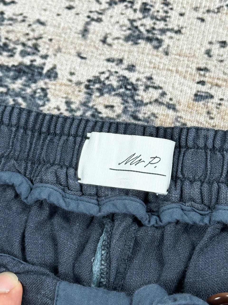 Kingsman × Mr P. Mr. P. Porter Luxury Linen Navy Shorts Size US 36 / EU 52 - 3 Thumbnail