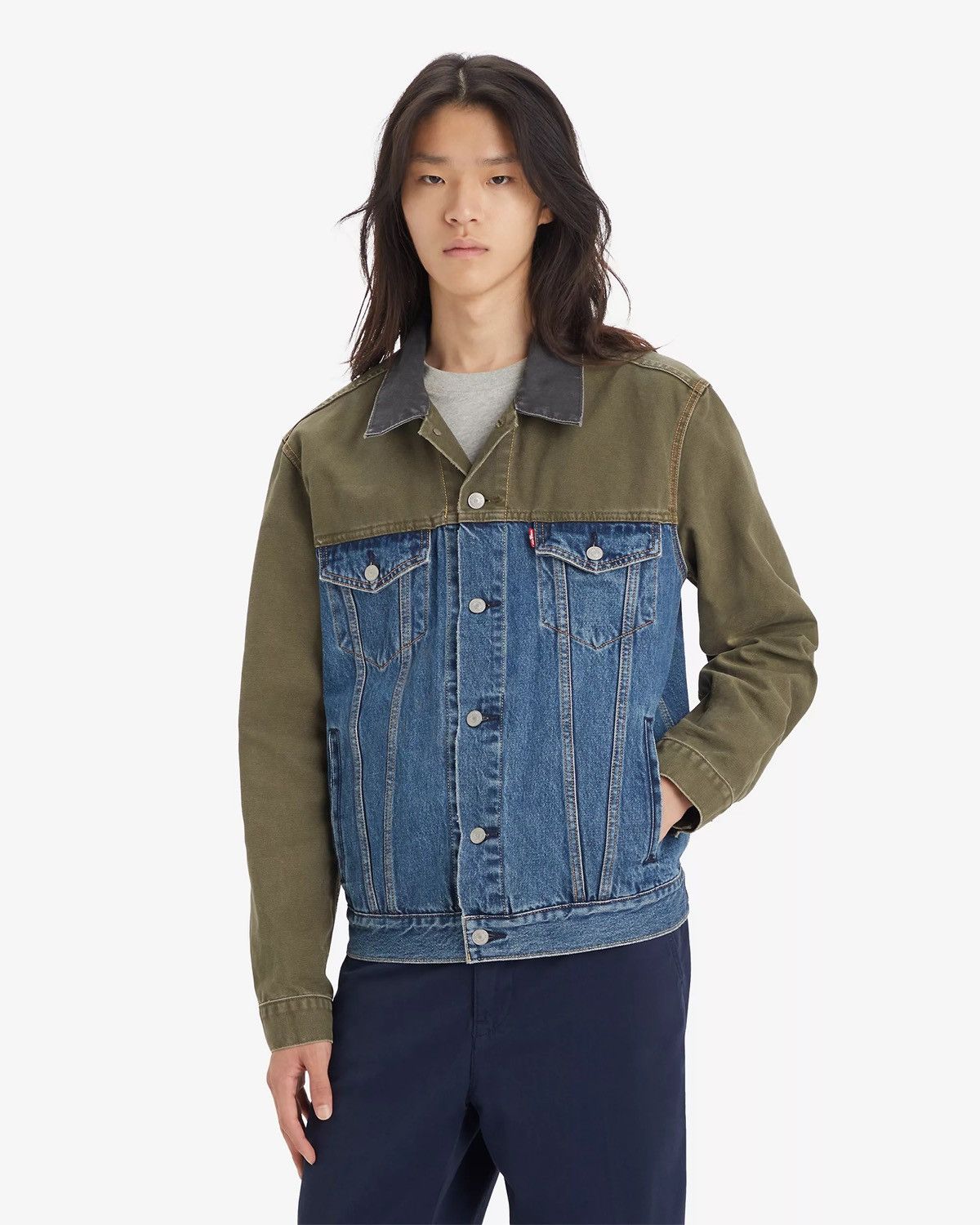 Levi's Levis color block docking denim jacket Size US M / EU 48-50 / 2 - 1 Thumbnail