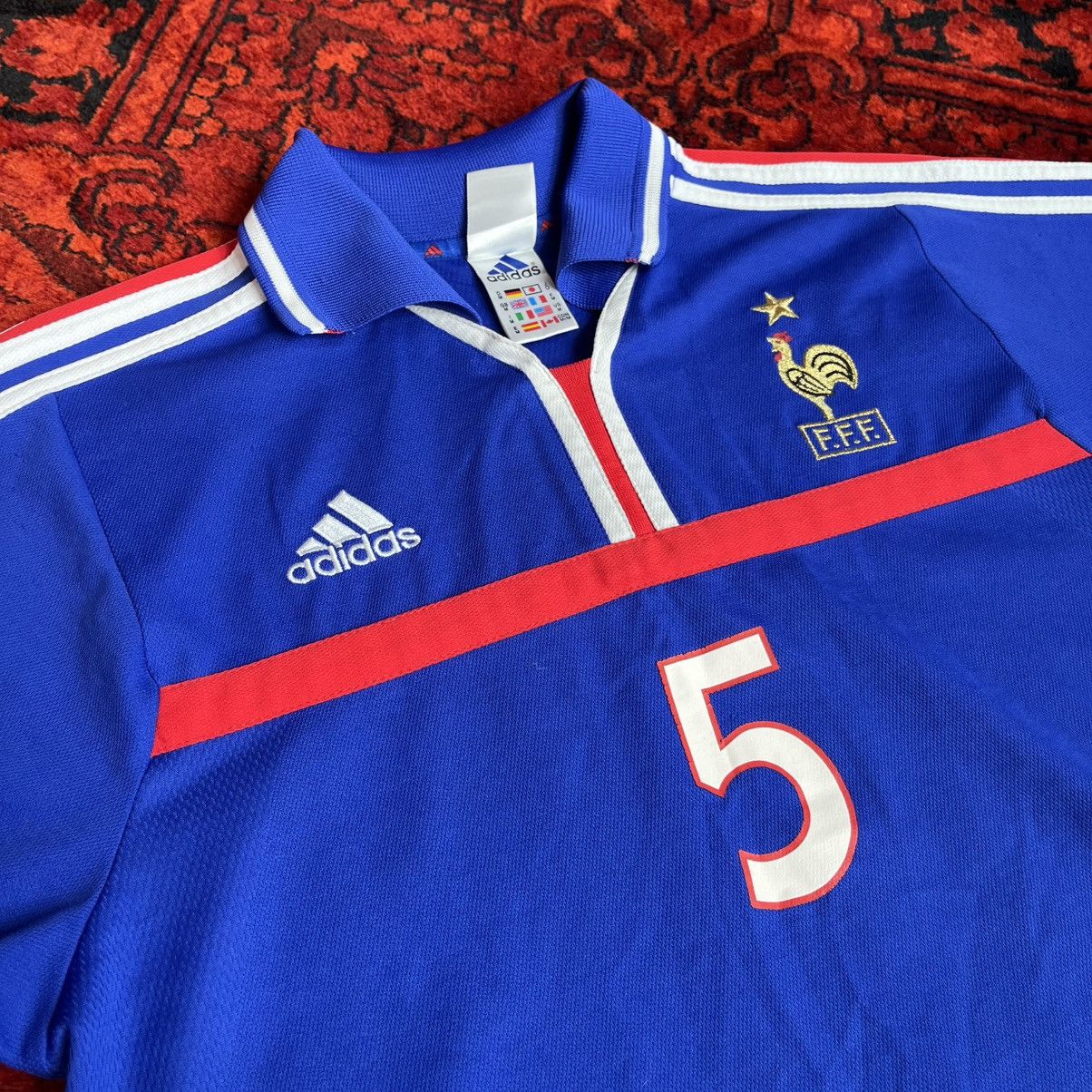 Adidas Maglia Francia Adidas Blanc Euro 2000 Maillot Jersey France Size US M / EU 48-50 / 2 - 3 Thumbnail