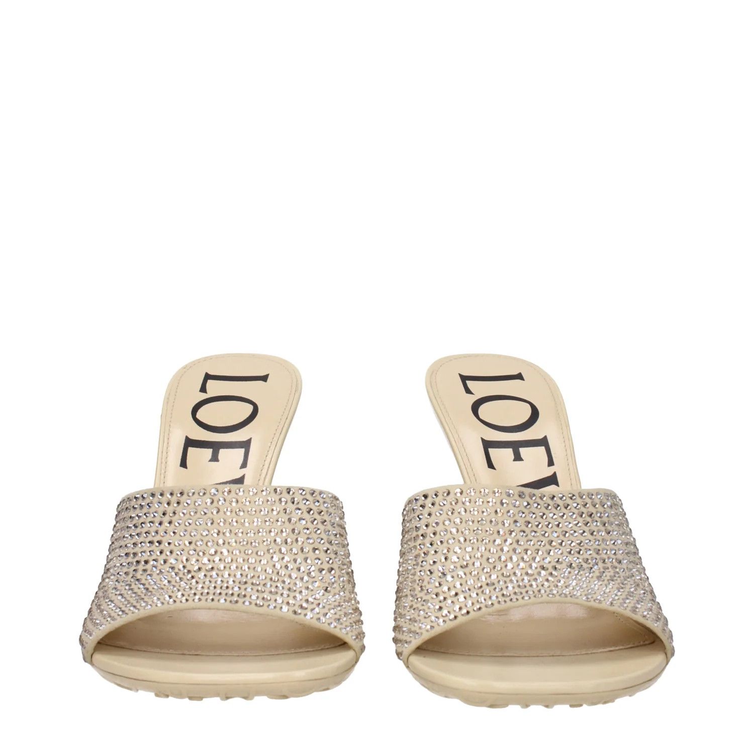 Loewe ob1o1e1124 Suede Sandals in Beige Size US 7 / IT 37 - 3 Thumbnail