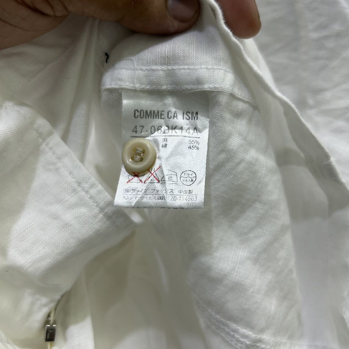 Comme Ca Ism Vintage Comme Ca Ism Zipped White Shirt Size US M / EU 48-50 / 2 - 10 Thumbnail