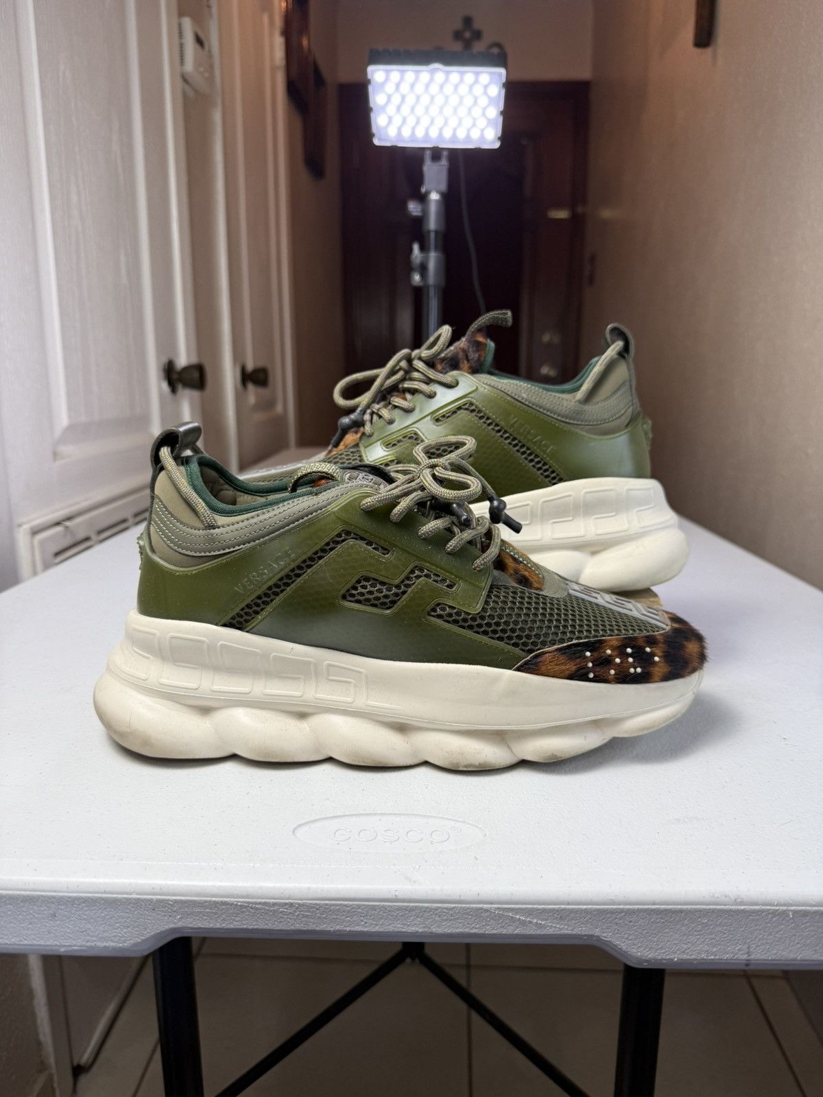 Versace Versace Chain Reaction Animal Sneakers sz 43 Size US 10 / EU 43 - 1 Thumbnail