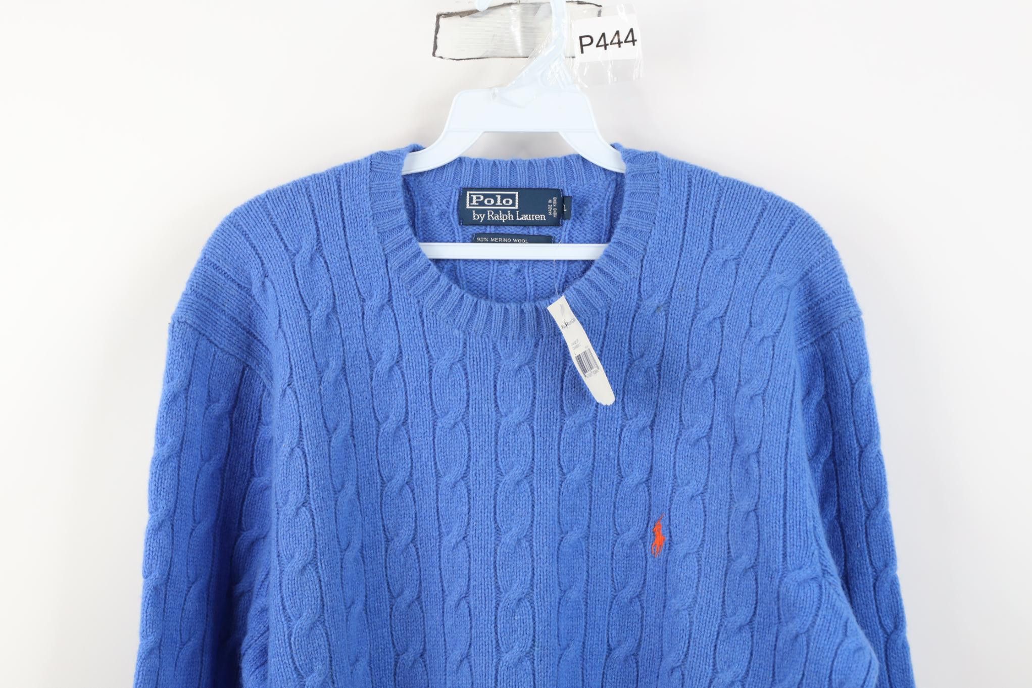 Polo Ralph Lauren Deadstock Vintage 90s Ralph Lauren Hair Cable Knit Sweater Size US L / EU 52-54 / 3 - 2 Thumbnail