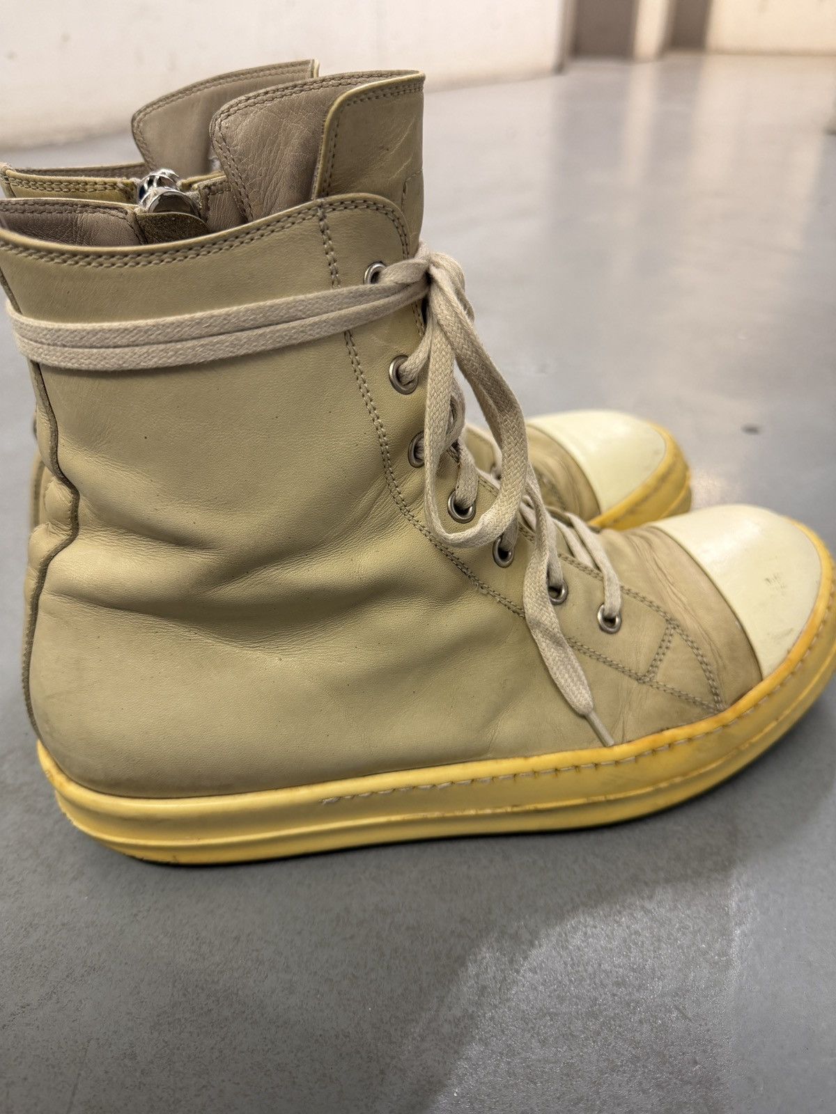 Rick Owens Rick Owens Main Line Vintage Leather High Sneakers Size US 9 / EU 42 - 6 Thumbnail