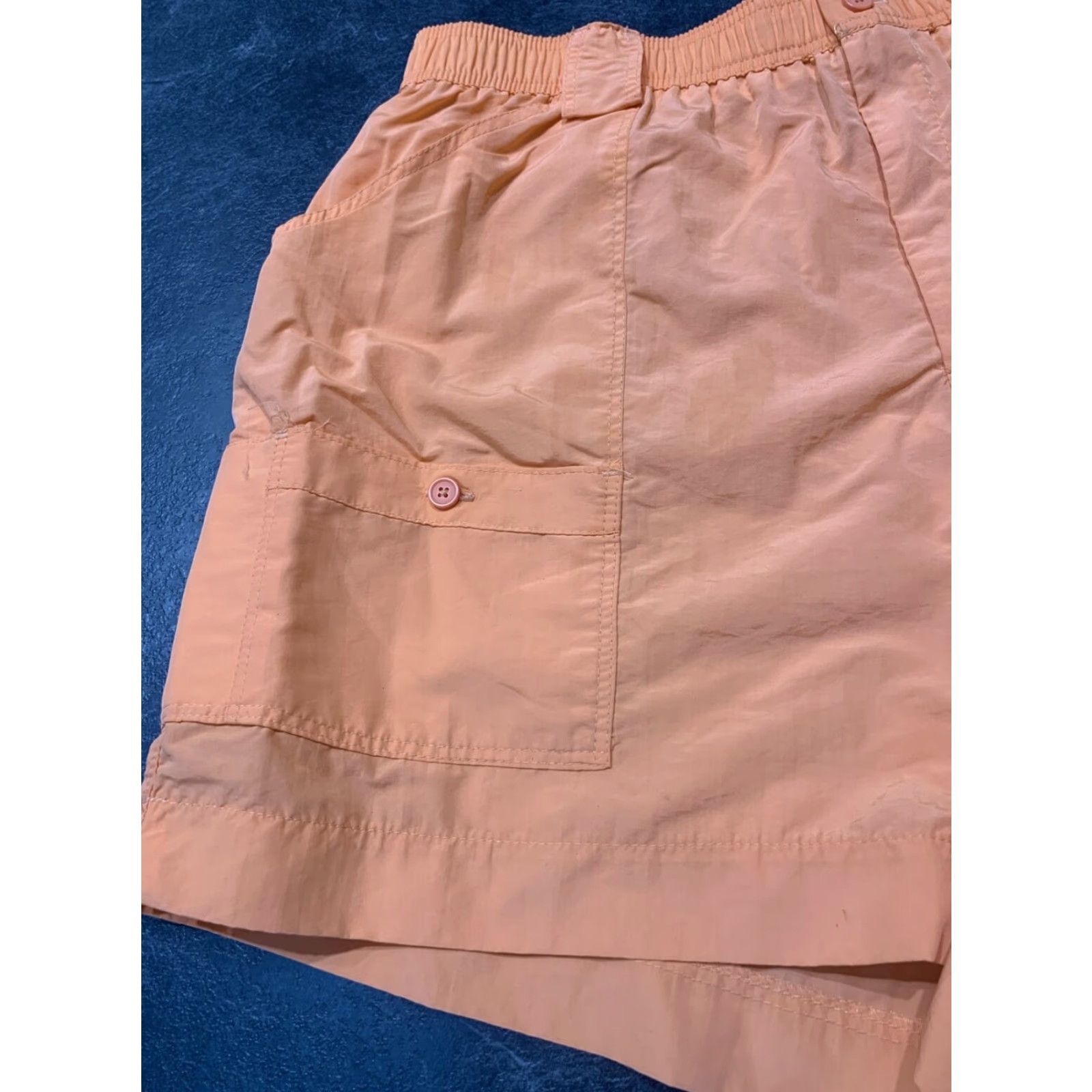 Vintage AFTCO Mens Fishing Shorts Size 44 Peach Nylon Cargo Pocket Breathable Quick Dry Water Resistant Outdoor Size US 44 / EU 60 - 3 Thumbnail