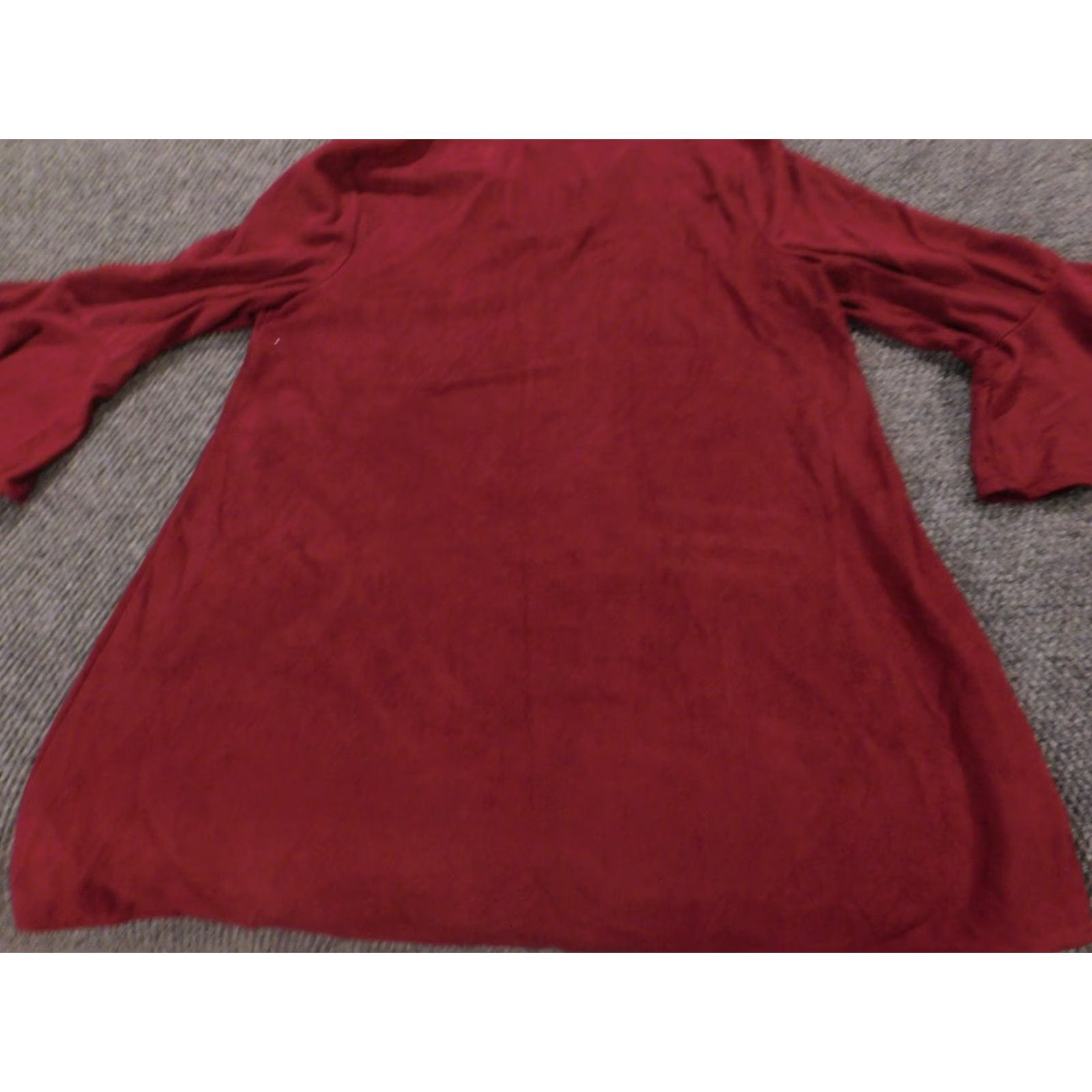 Bell Umgee Dress Womens Medium Red Floral A-Line Bell Sleeve Shirt? Size M / US 6-8 / IT 42-44 - 7 Thumbnail