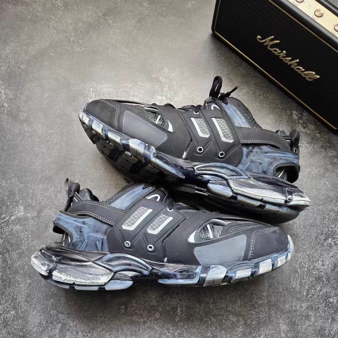 Balenciaga BALENCIAGA TRACK Distressed Black 41 2x Worn LN Box Size US 8 / EU 41 - 9 Thumbnail