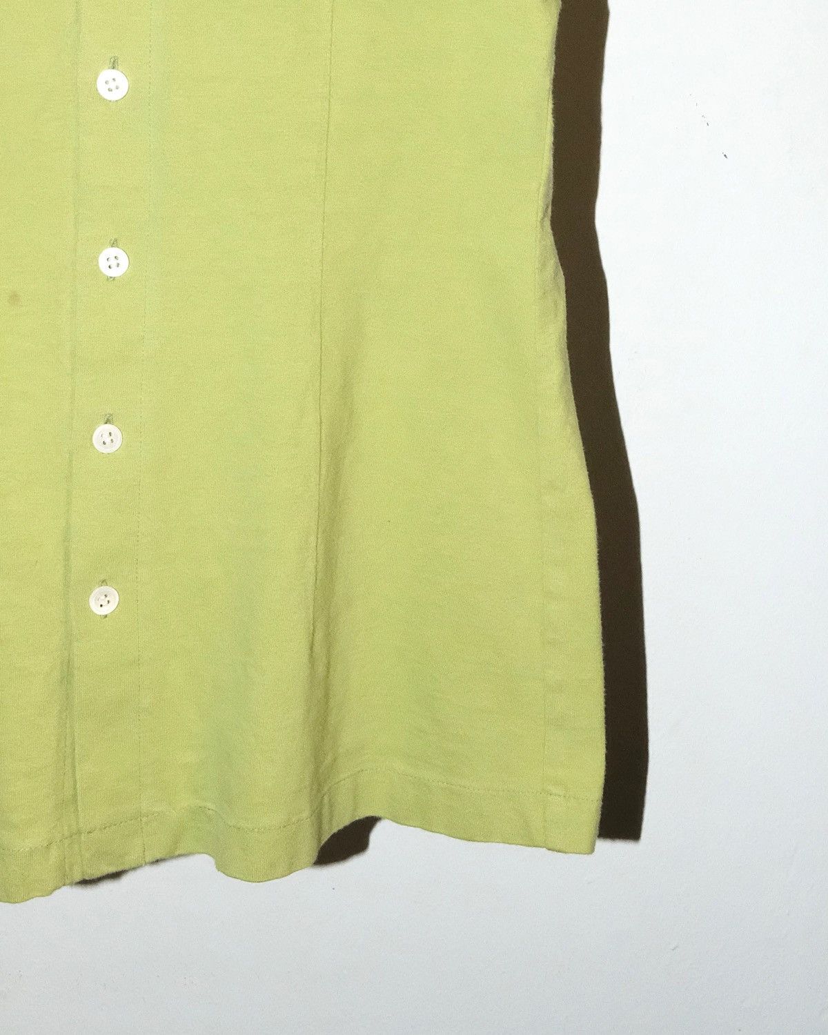 Tricot Comme des Garcons COMME des GARCONS tricot LIME ROUND COLLAR COTTON CARDIGAN Size S / US 4 / IT 40 - 5 Thumbnail