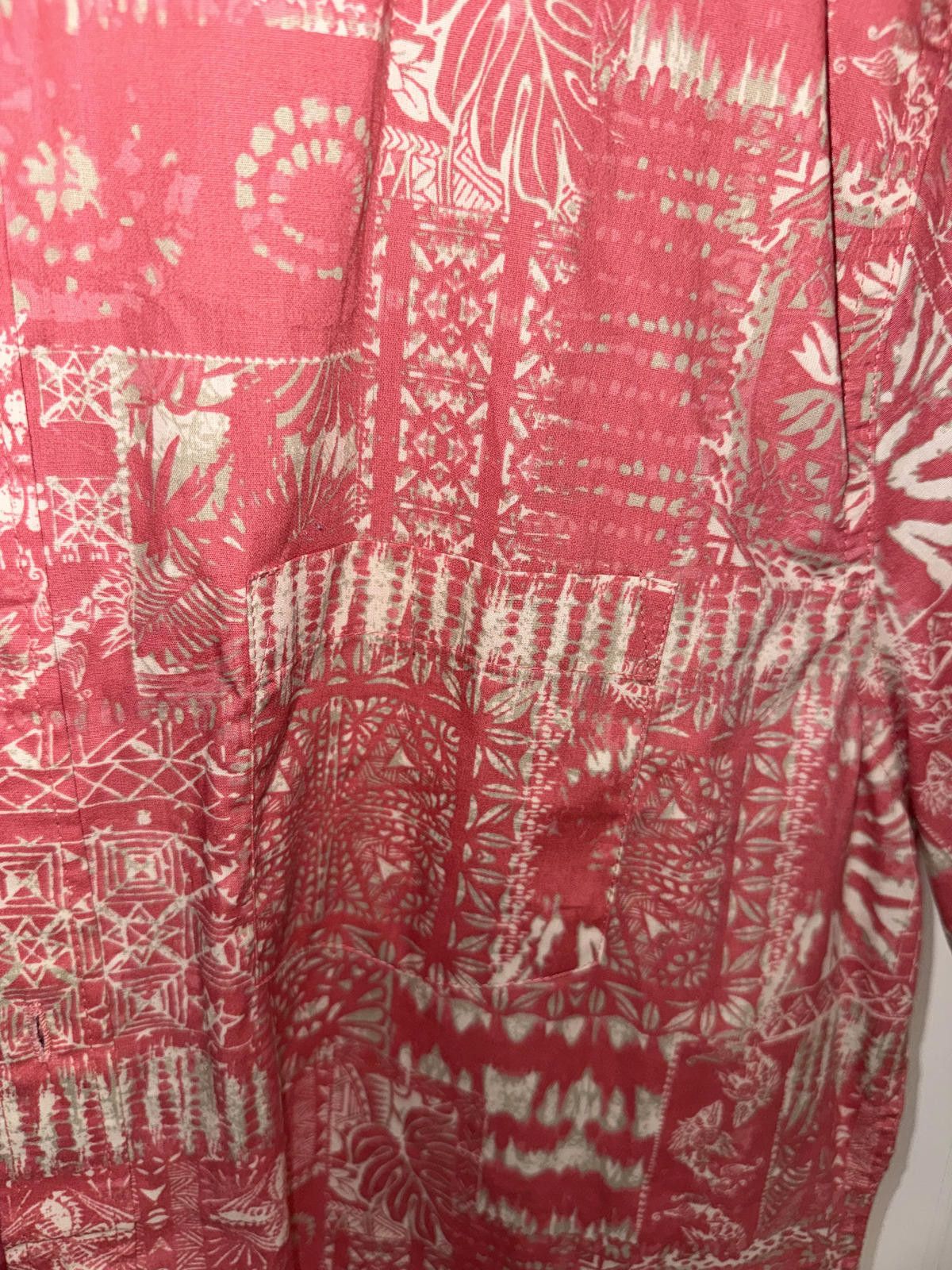 Haggar Haggar Men's Large Red Patterned Short Sleeve Shirt Size US L / EU 52-54 / 3 - 2 Thumbnail